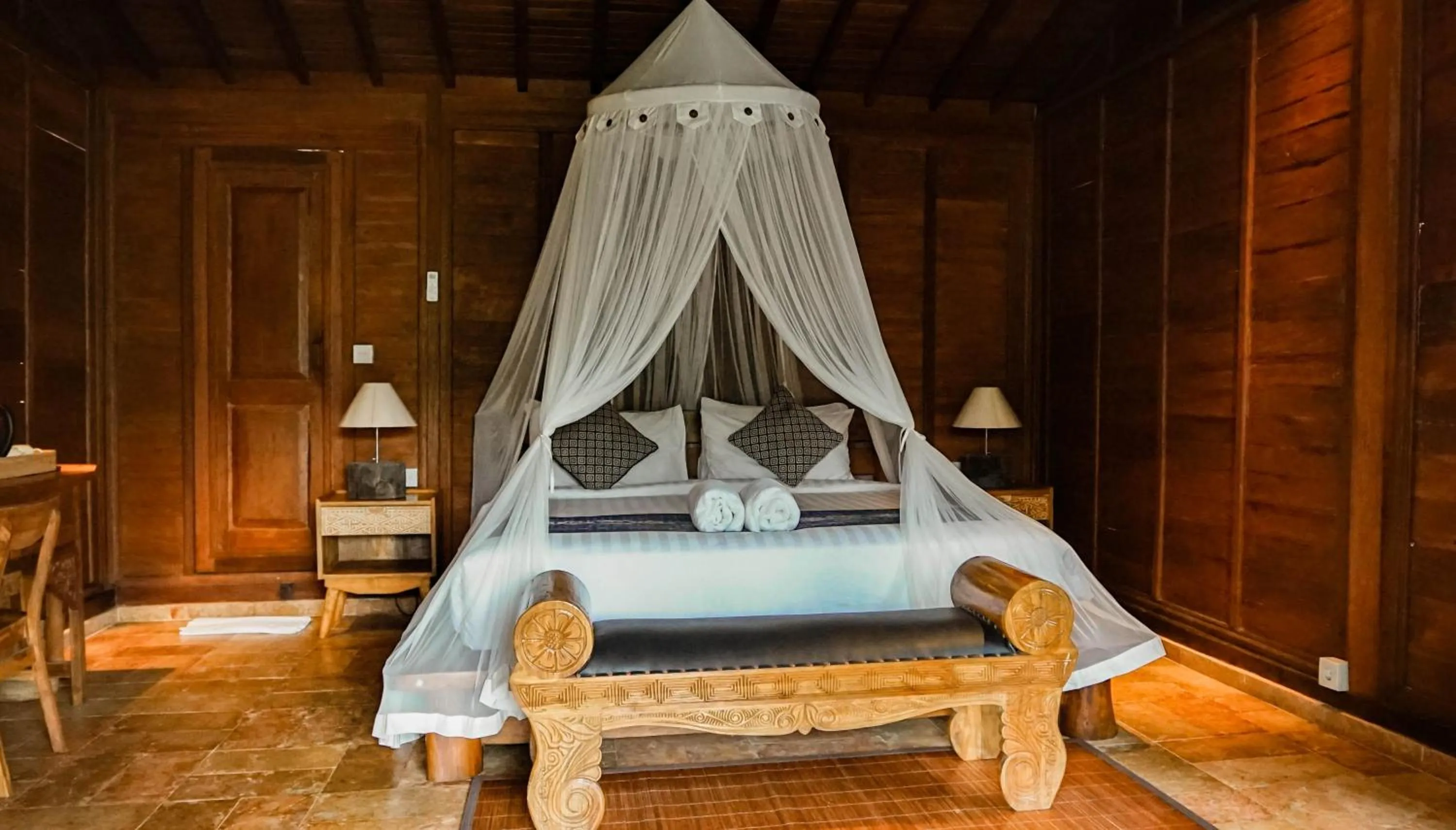 Bed in Sebatu Tulen Villa
