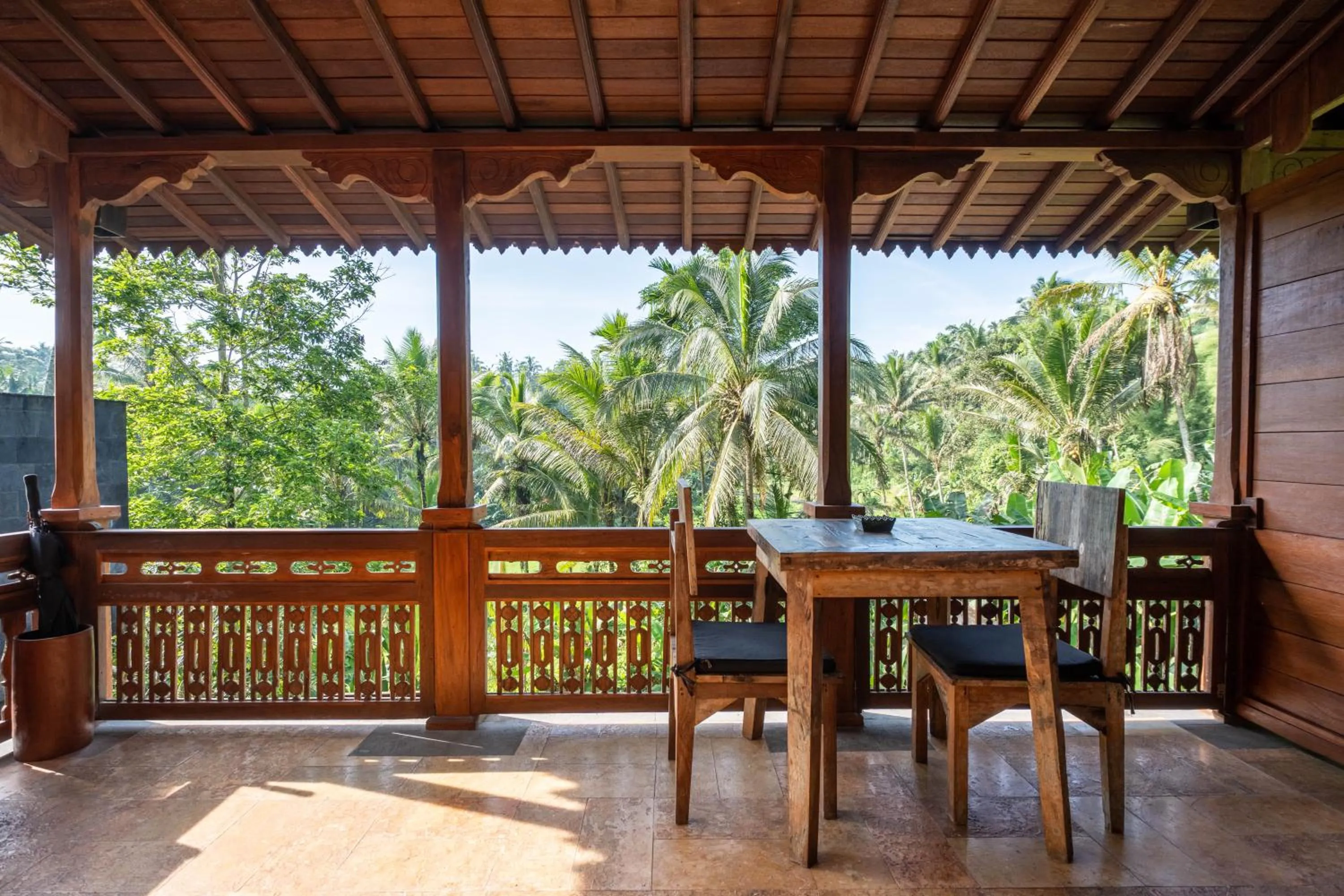 Balcony/Terrace in Sebatu Tulen Villa