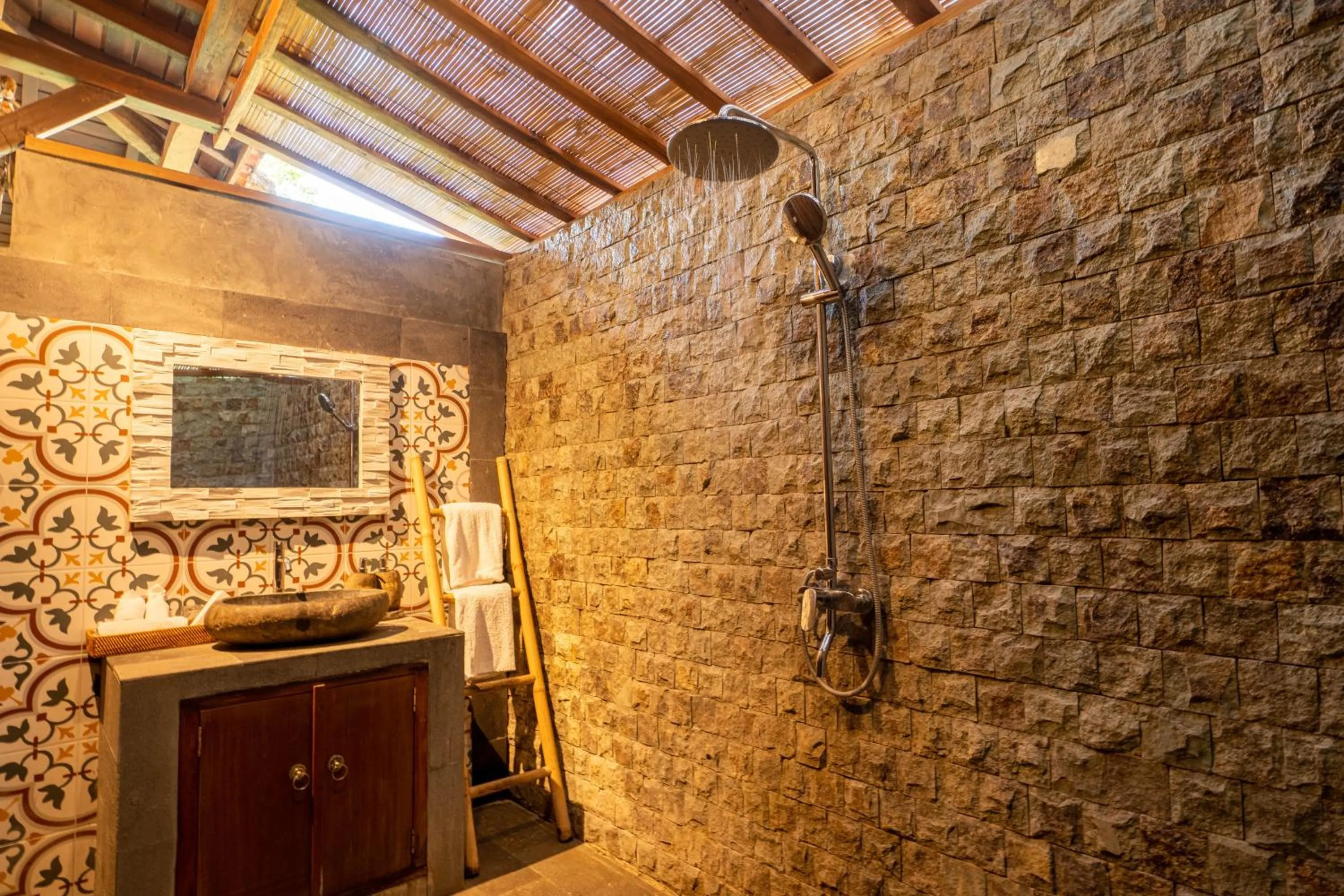 Shower in Sebatu Tulen Villa