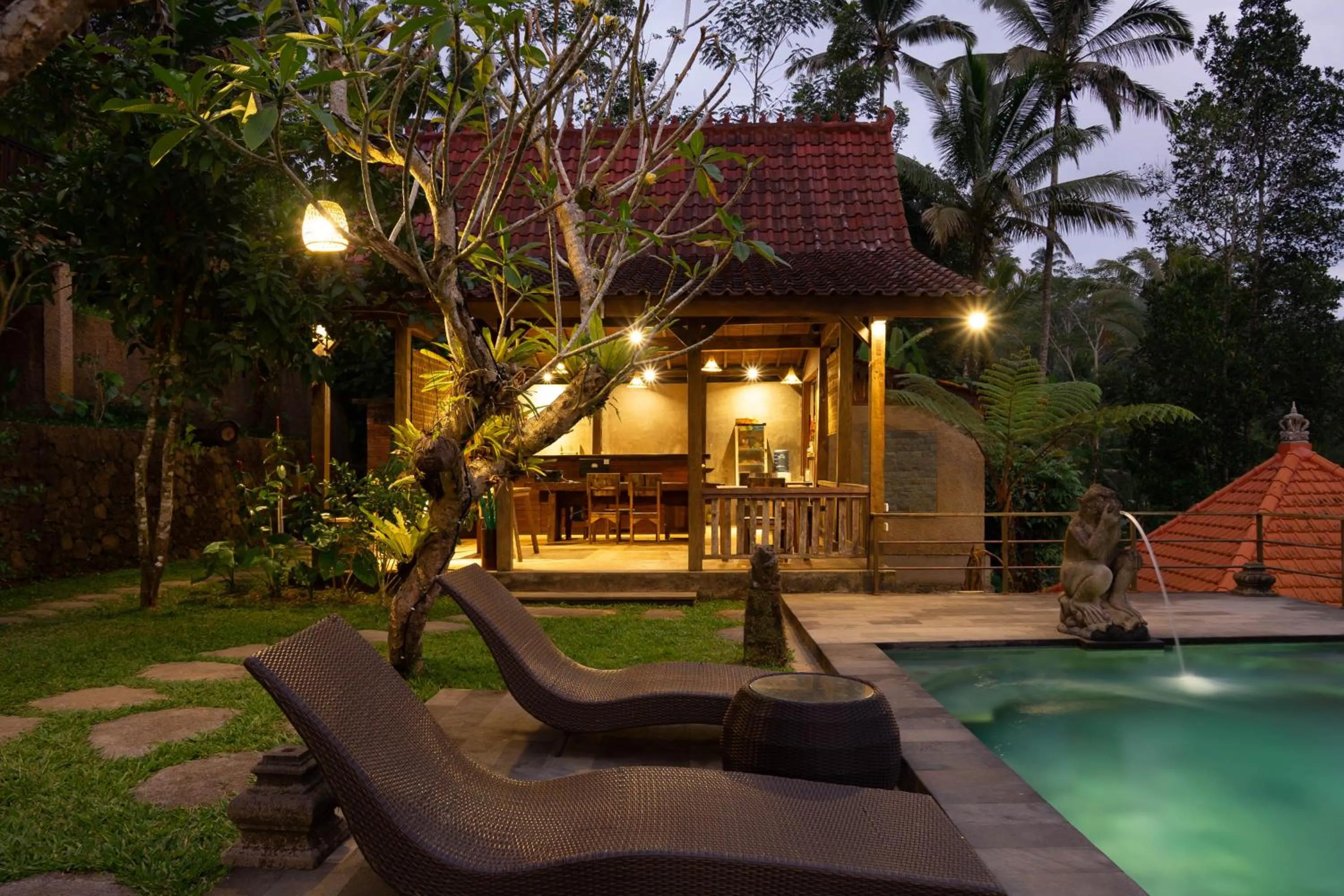 Lobby or reception in Sebatu Tulen Villa