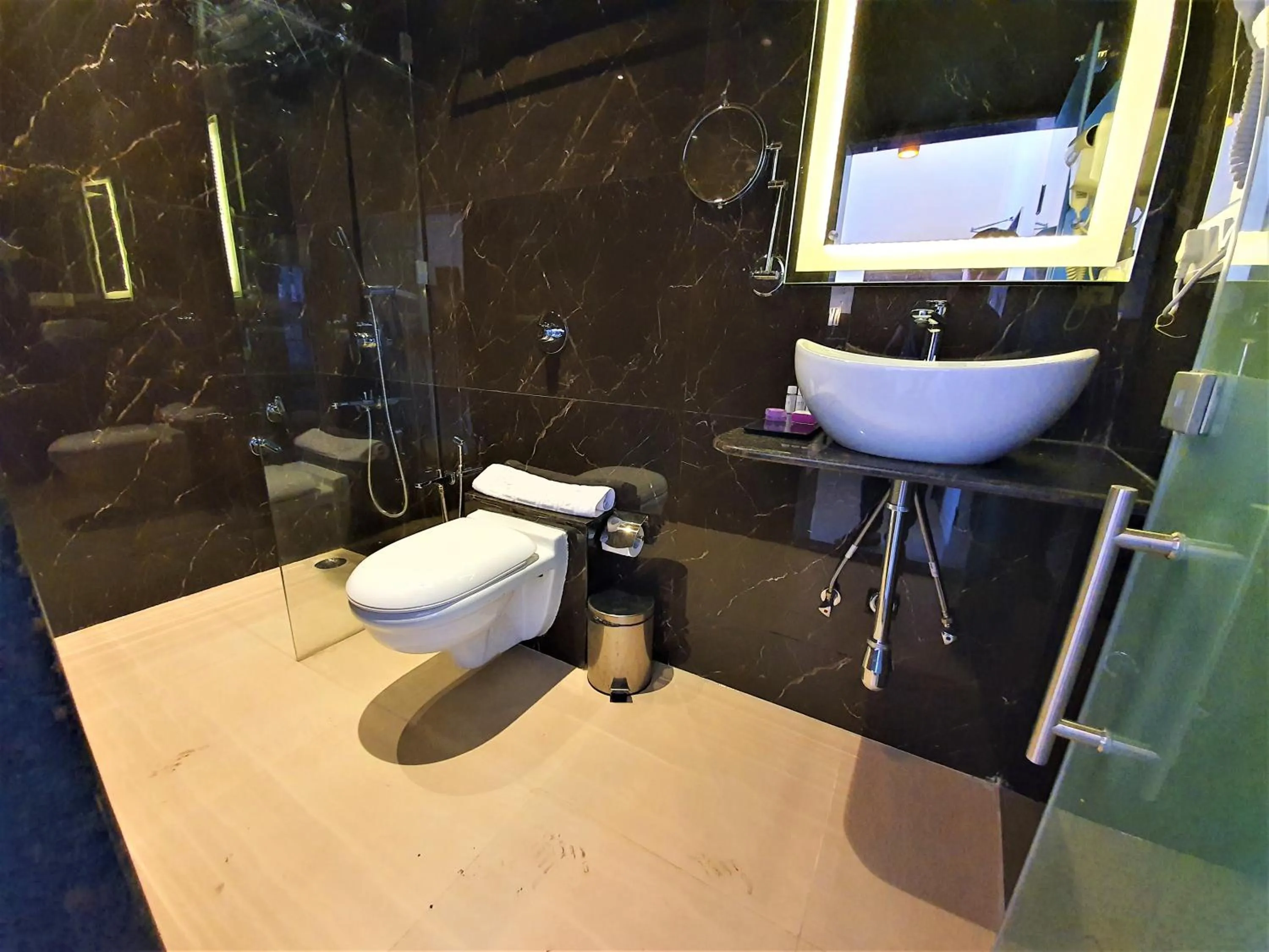 Bathroom in Shanti Solitaire, Arpora