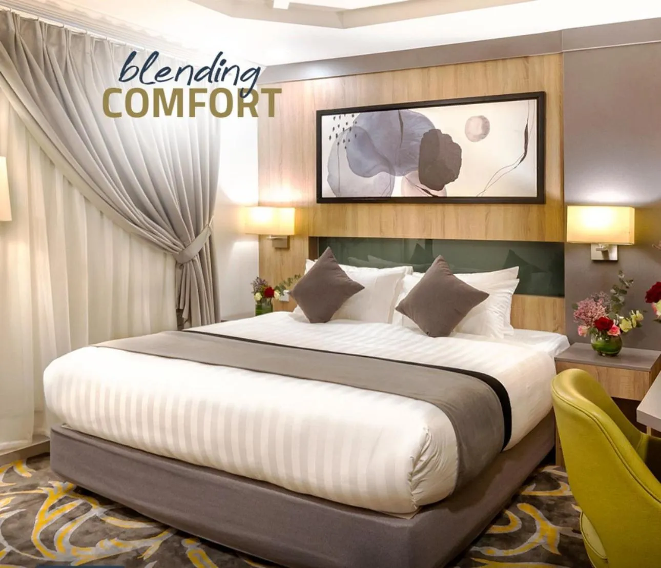 Bed in Laten Suites Prince Sultan