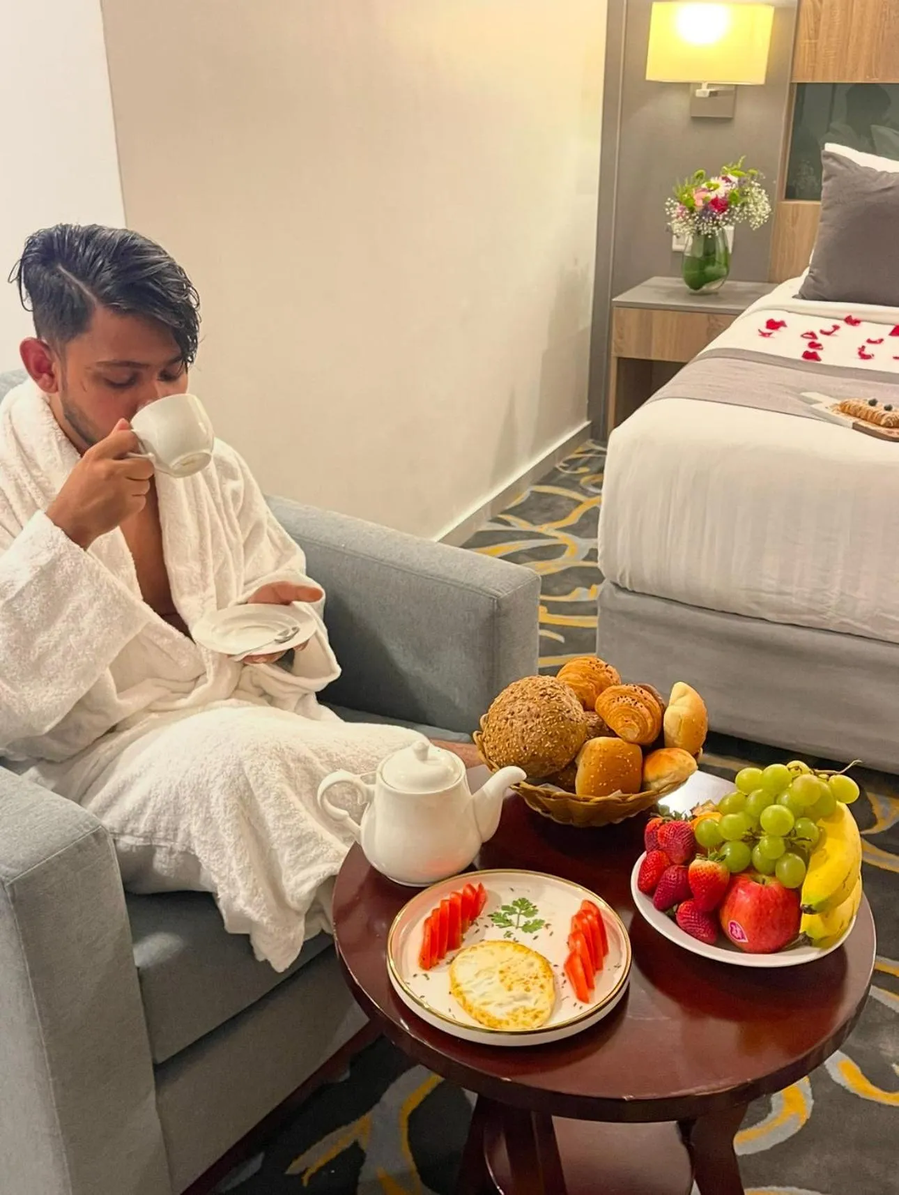 Bed in Laten Suites Prince Sultan