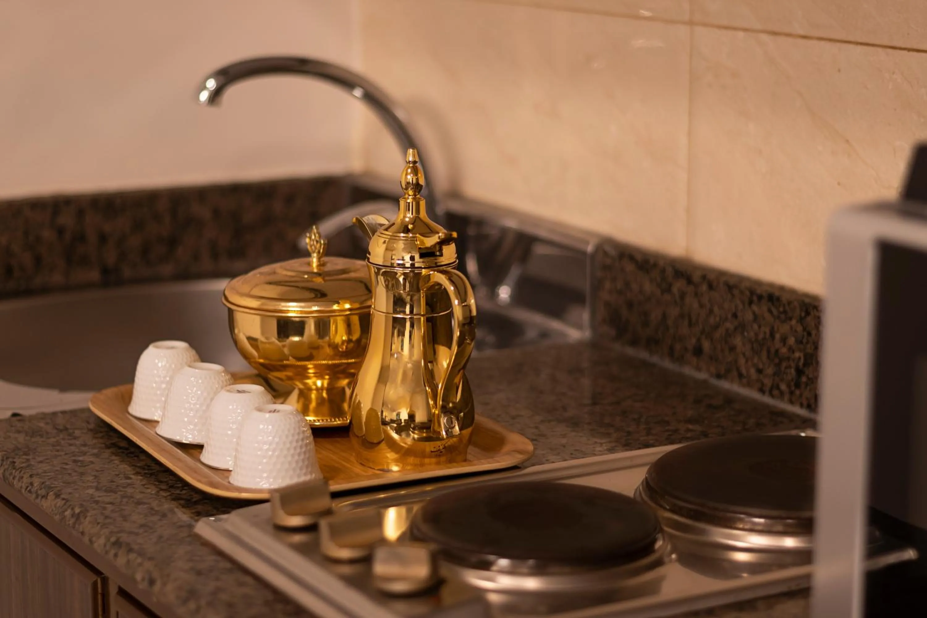 Kitchen or kitchenette in Laten Suites Prince Sultan