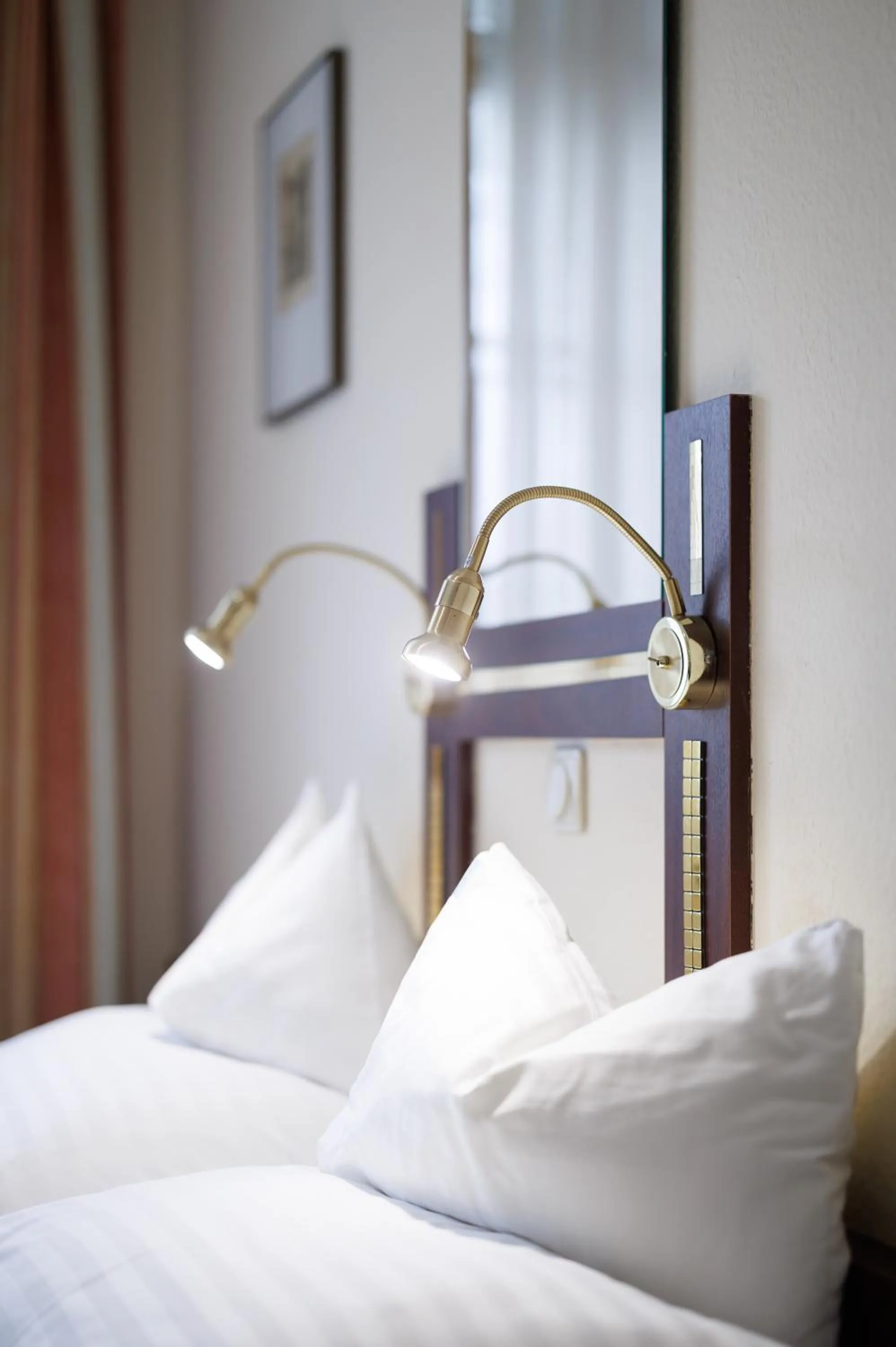 Bed in Continental Hotel-Pension