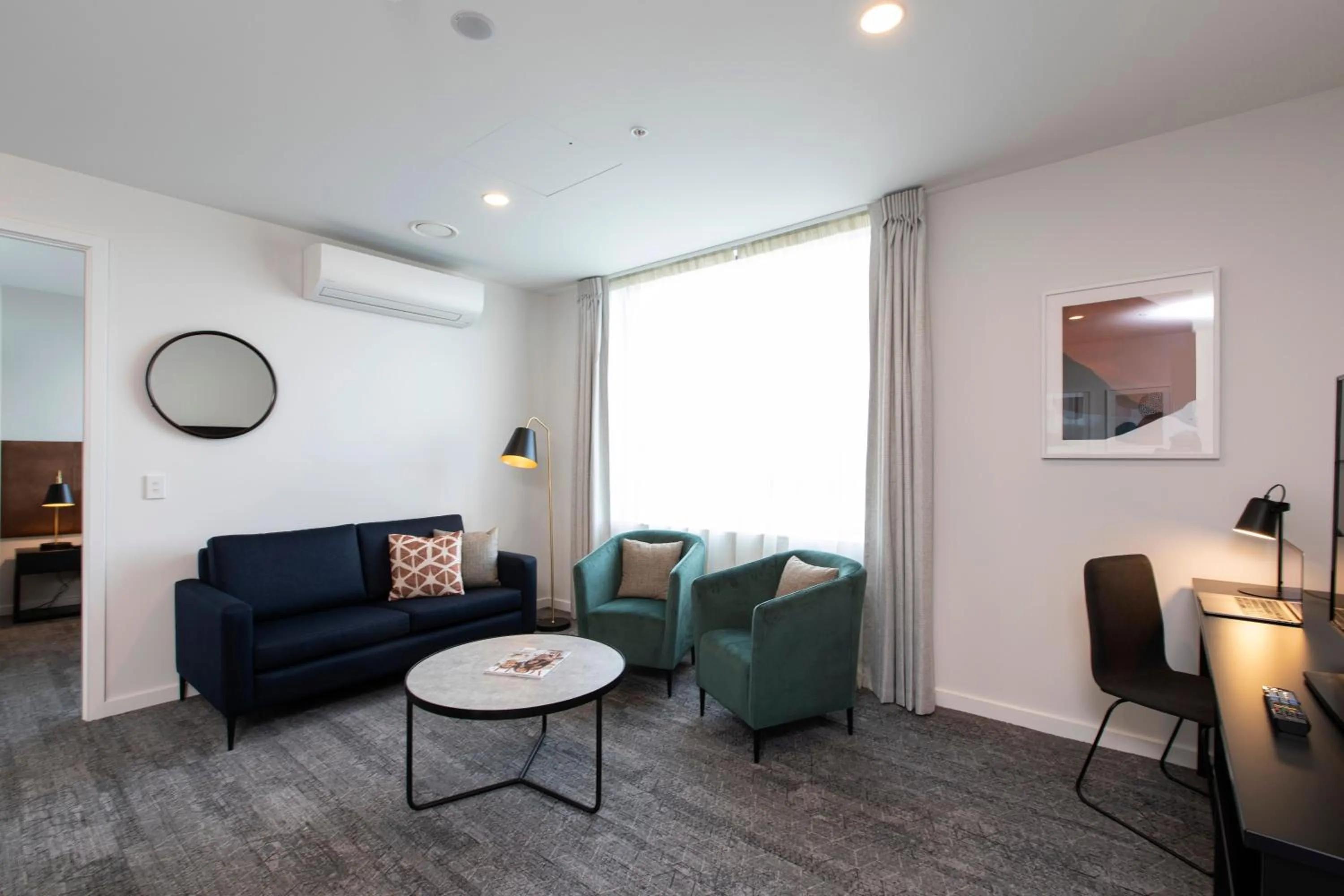 Living room in Quest Takapuna