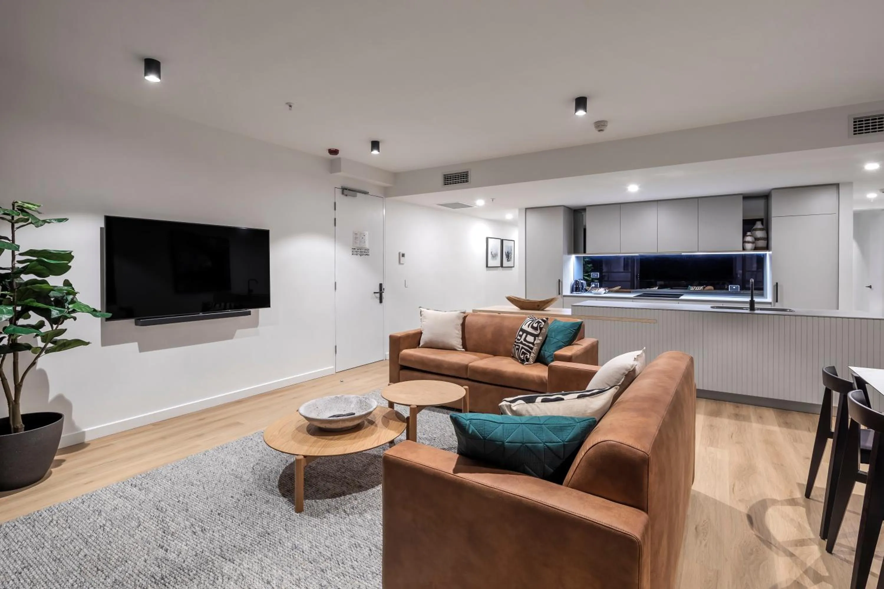 Living room in KT Apartments