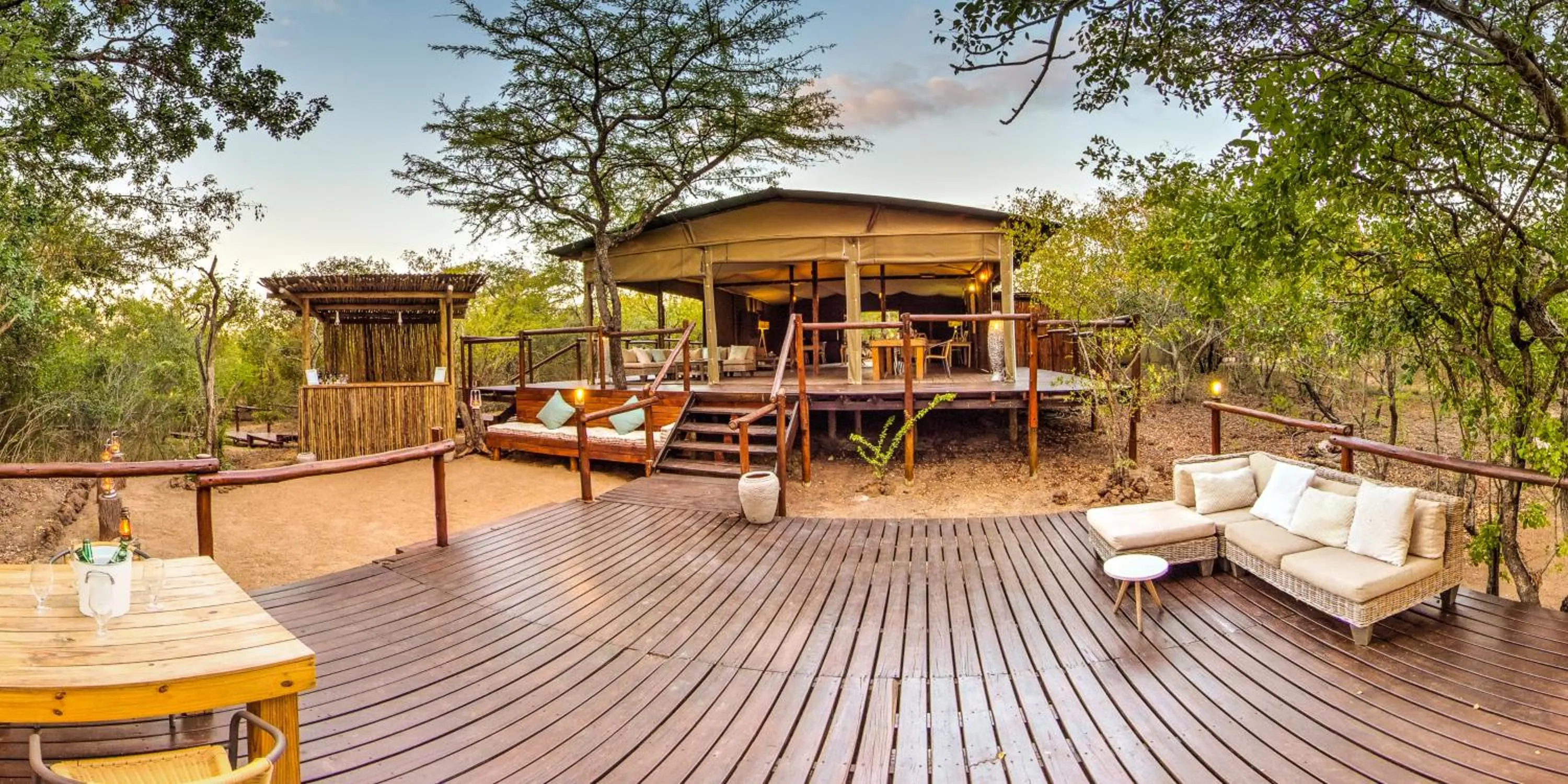 Property building in Ngama Tented Safari Lodge