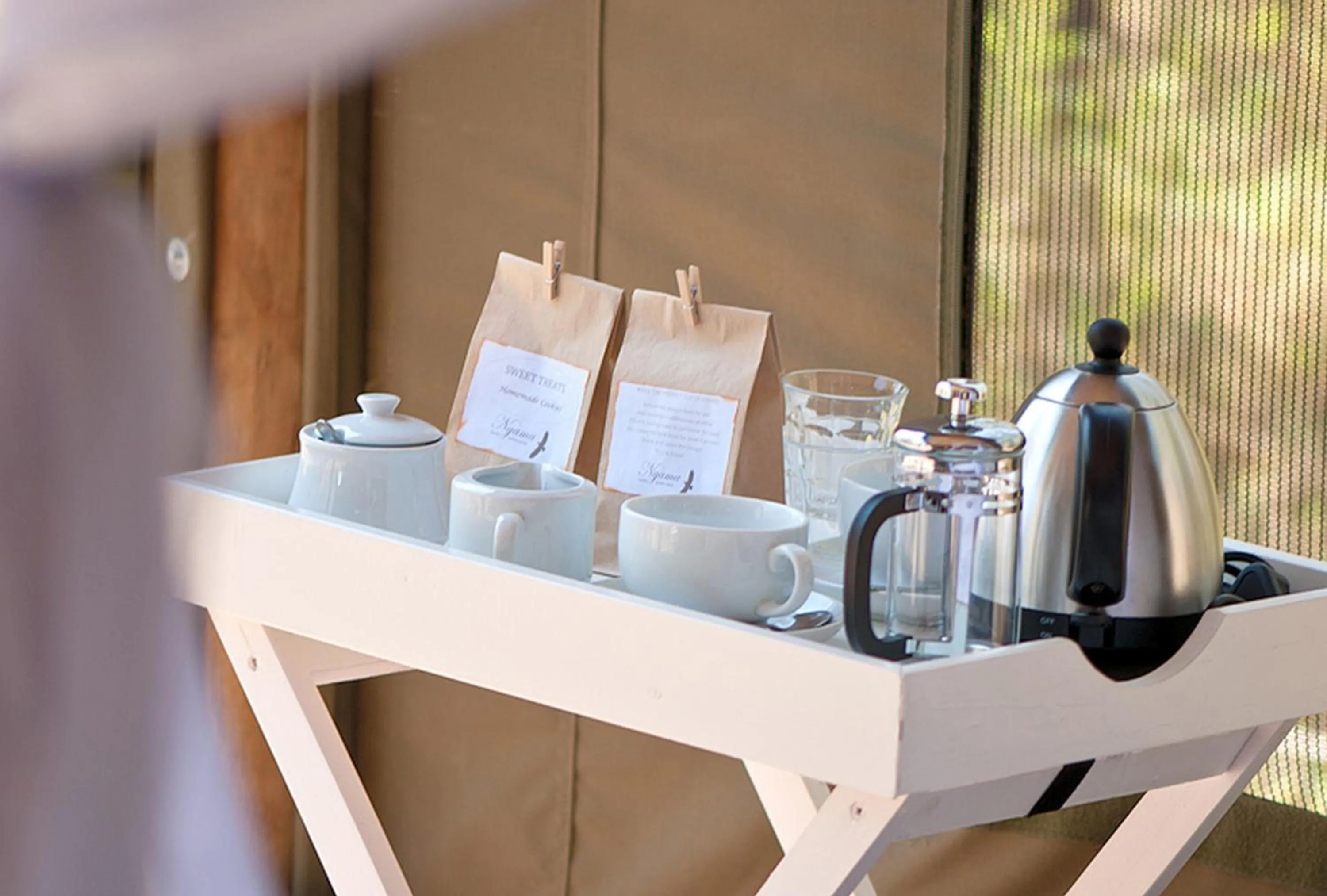 Coffee/tea facilities in Ngama Tented Safari Lodge