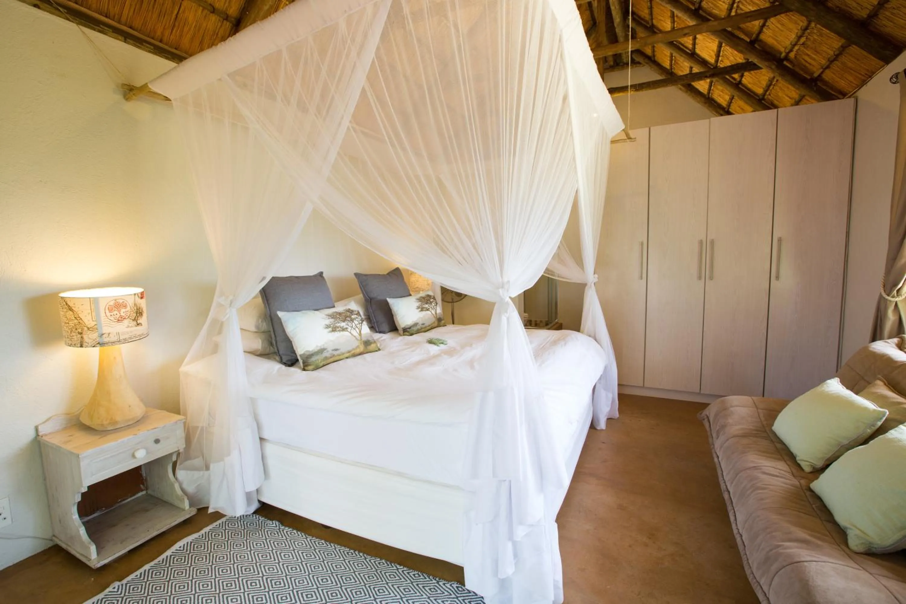 Bed in Ngama Tented Safari Lodge