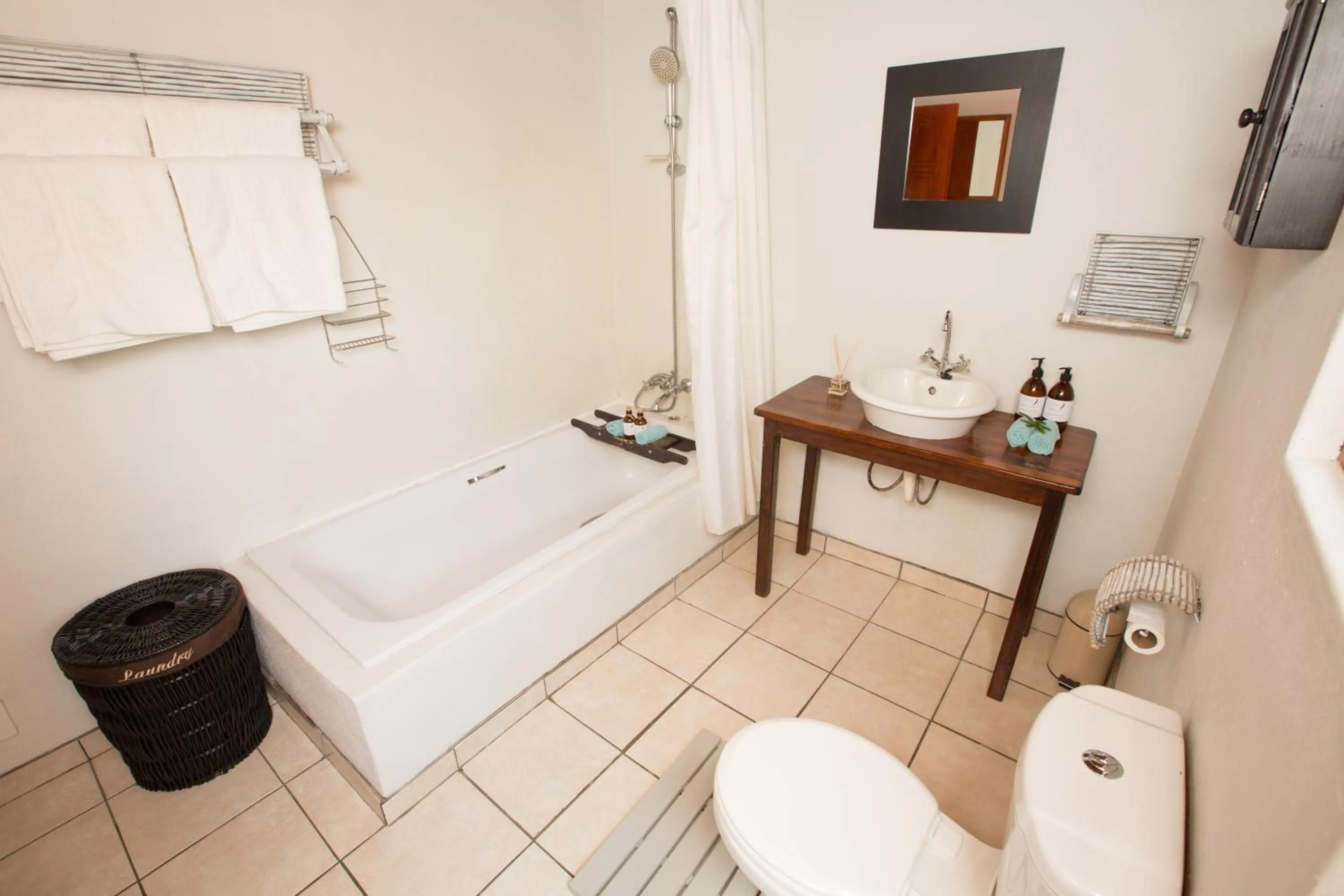 Shower in Ngama Tented Safari Lodge