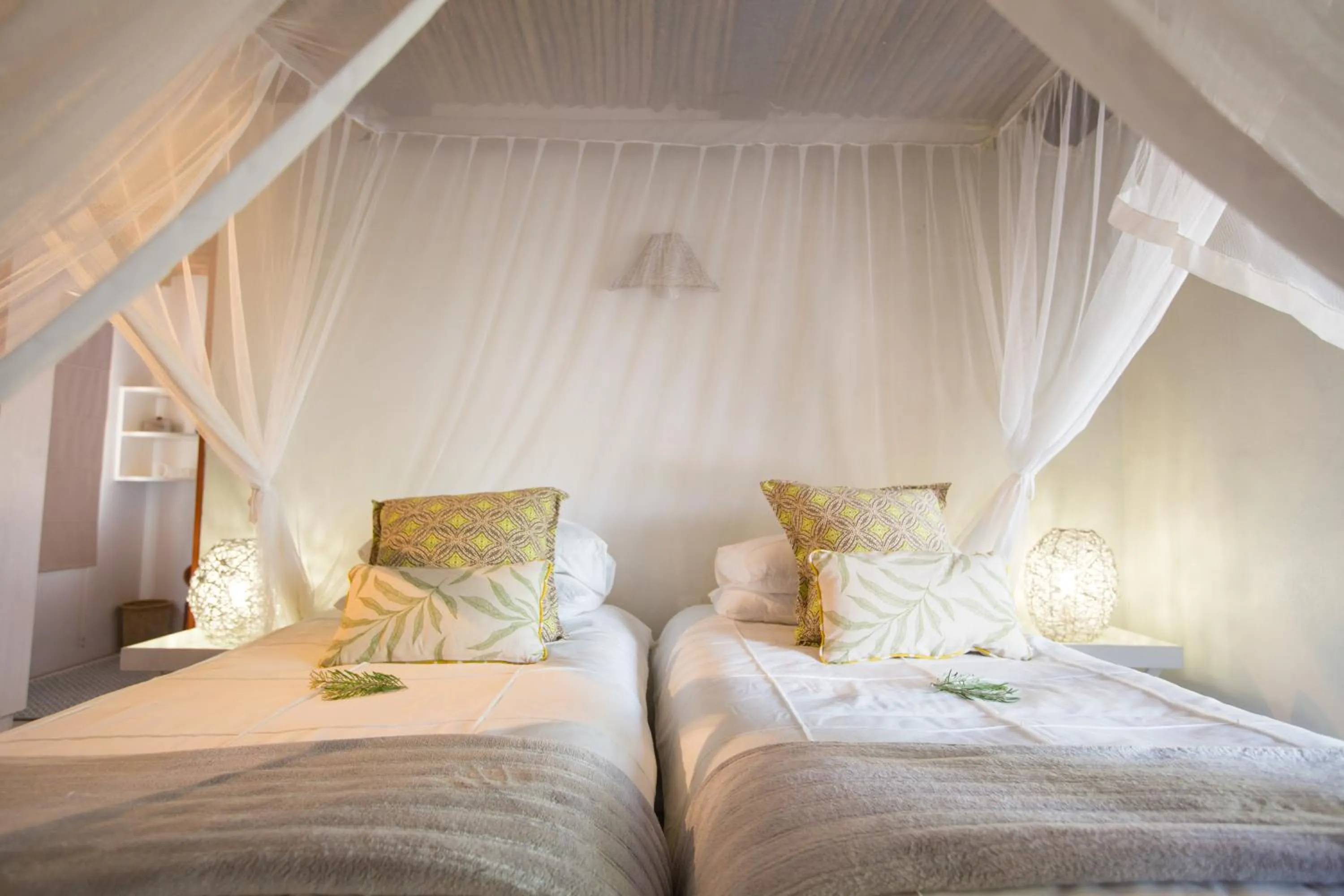 Bed in Ngama Tented Safari Lodge