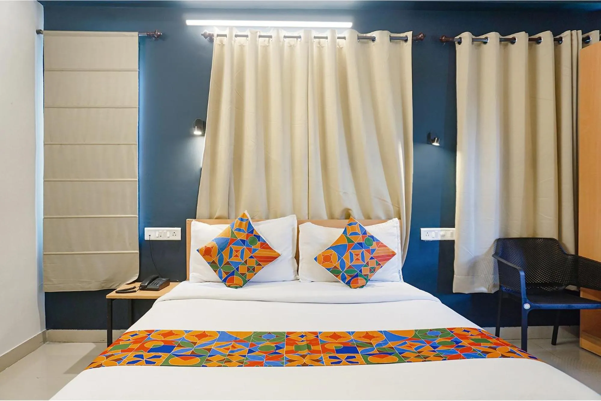 Bed in FabHotel Aura Homes - Nr Khandoba Mandir