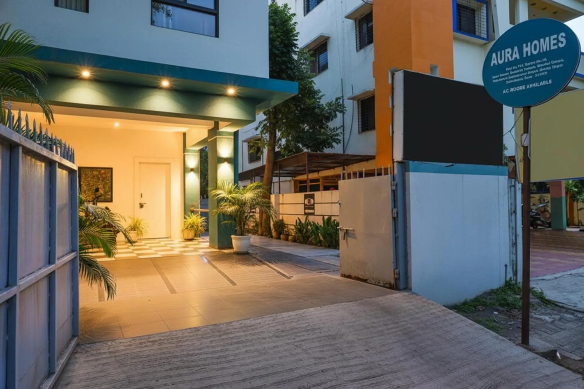 Facade/entrance in FabHotel Aura Homes - Nr Khandoba Mandir