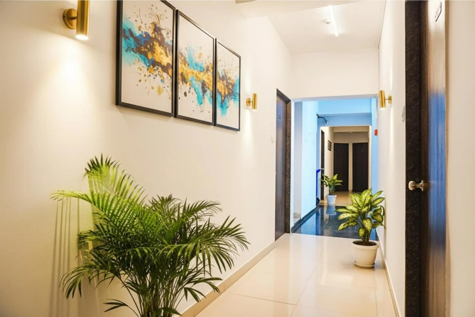 Lobby or reception in FabHotel Aura Homes - Nr Khandoba Mandir