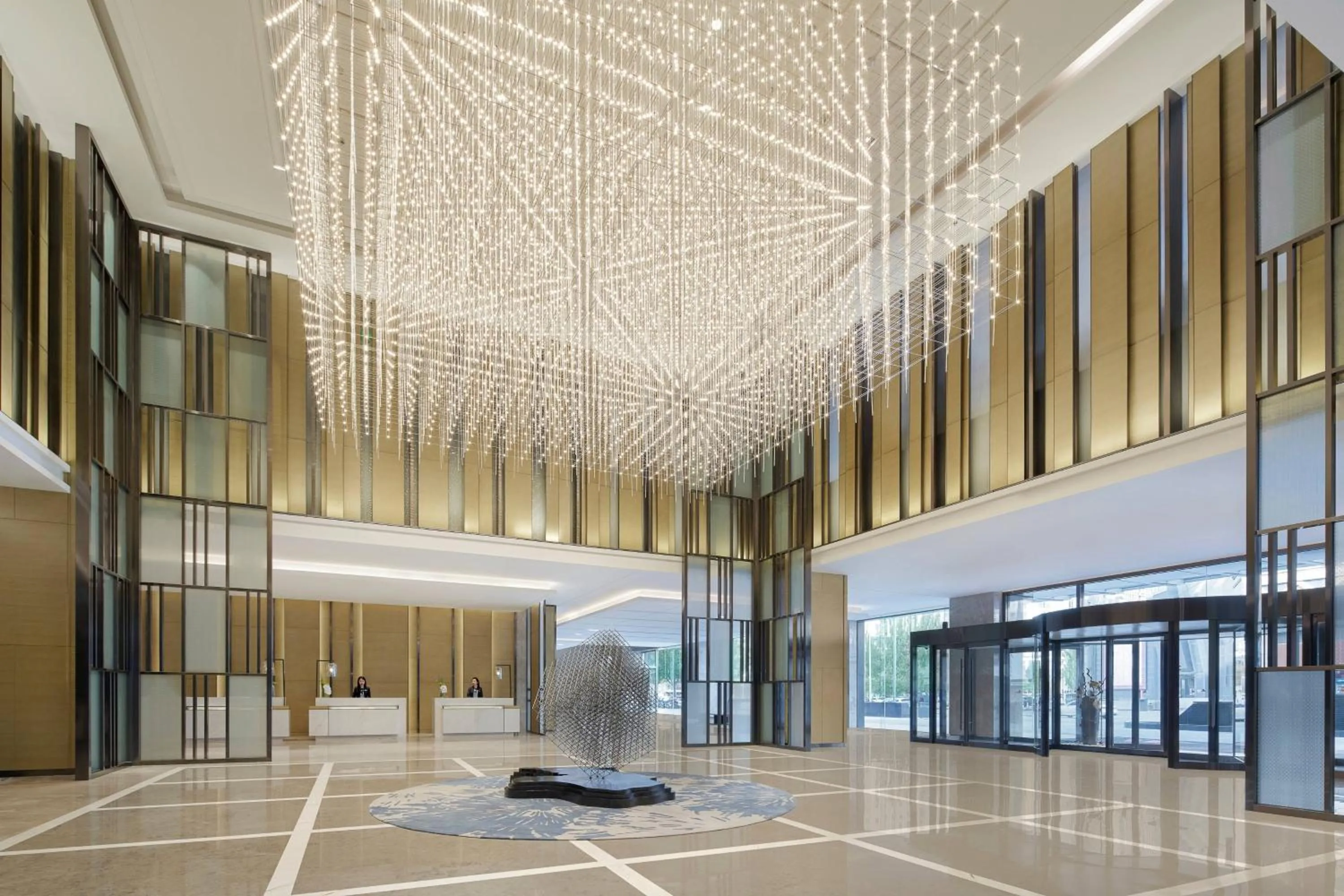 Lobby or reception in Baotou Marriott Hotel