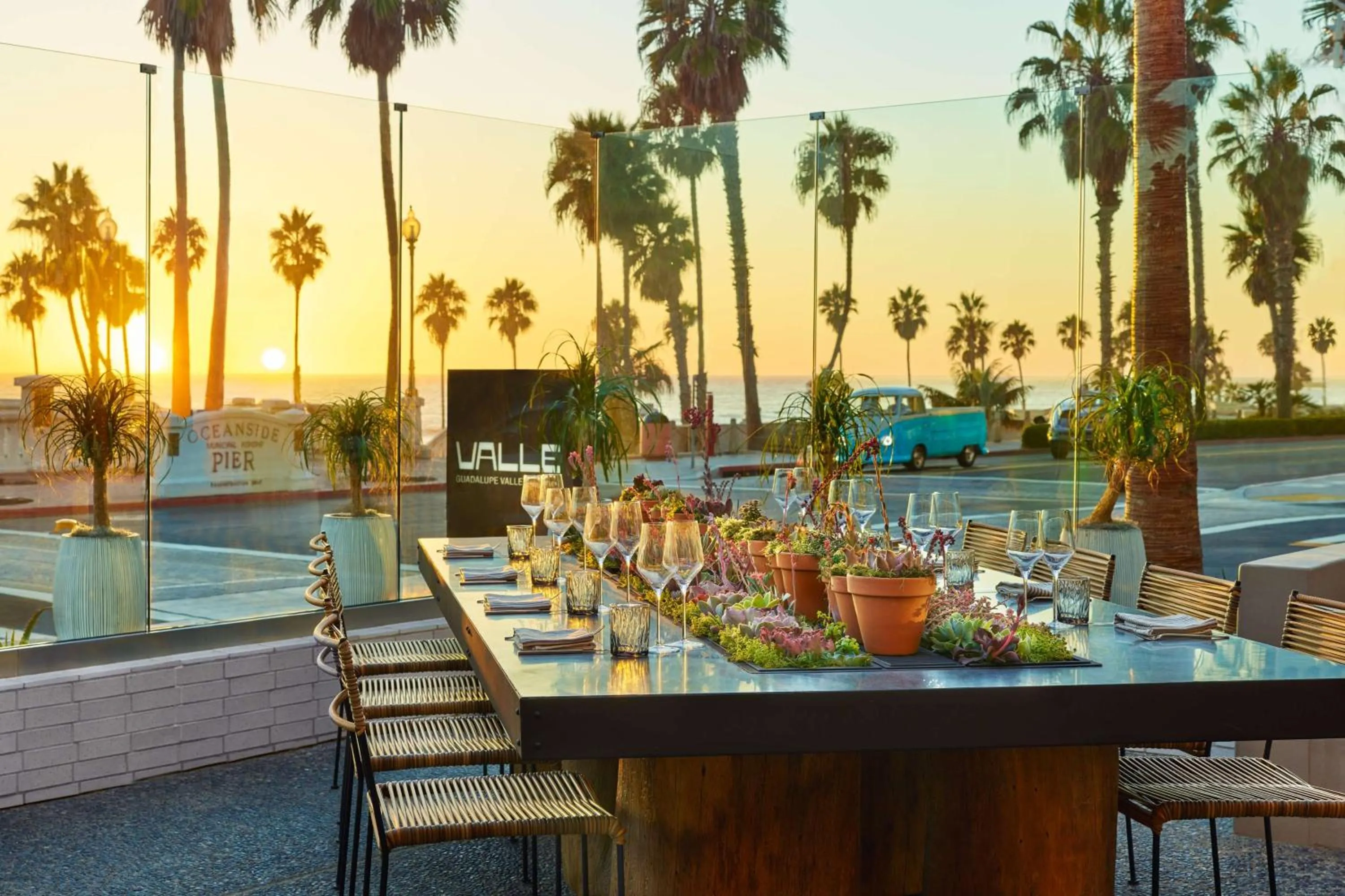 Patio in Mission Pacific Beach Resort, part of JdV by Hyatt
