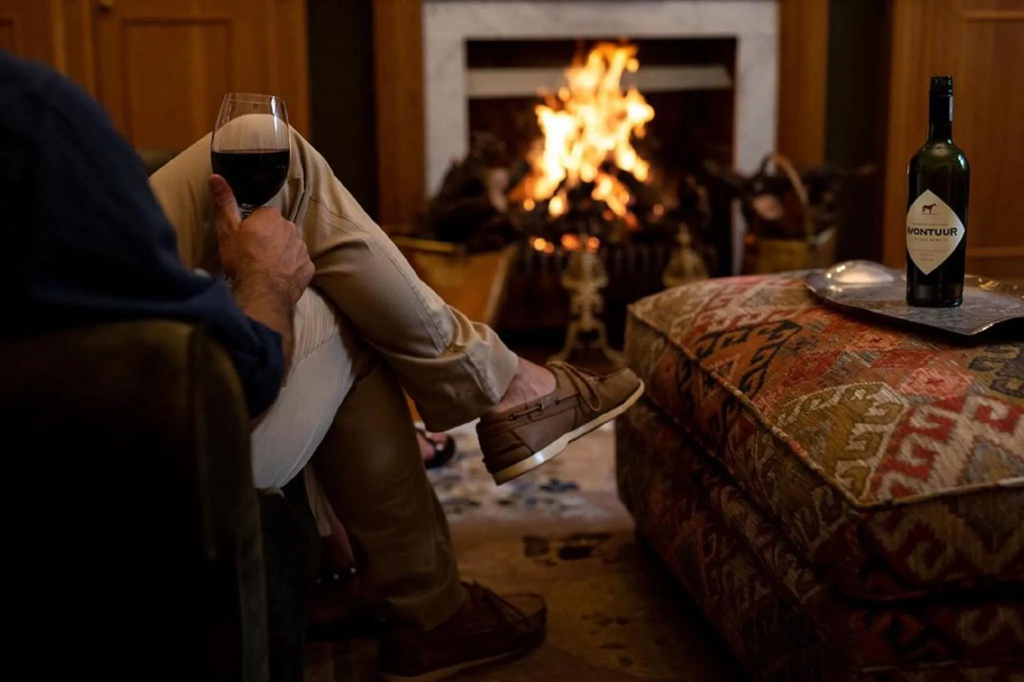 Seating area in Avontuur Manor House and Wine Estate