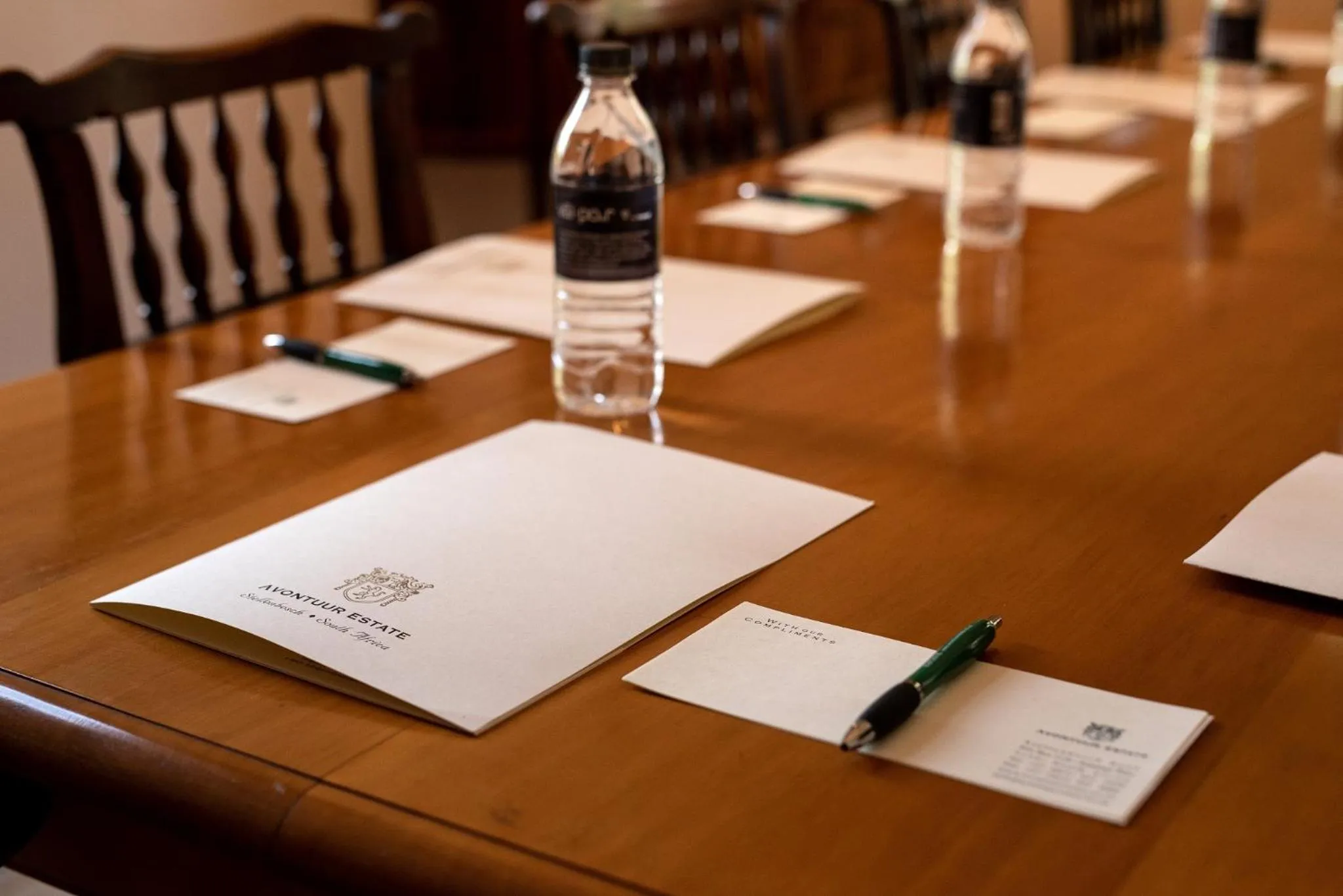 Business facilities in Avontuur Manor House and Wine Estate