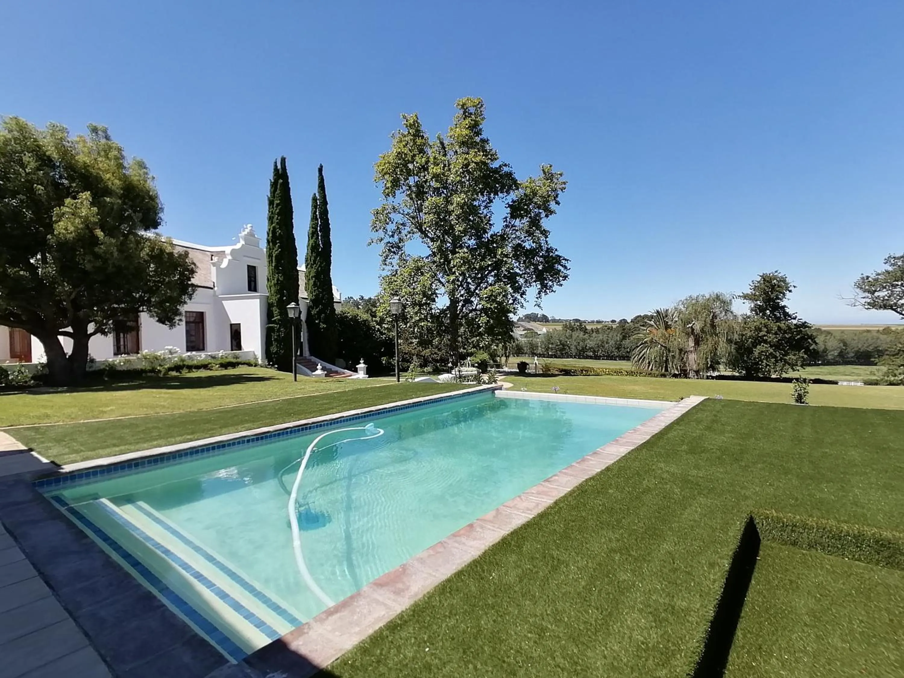 Swimming pool in Avontuur Manor House and Wine Estate