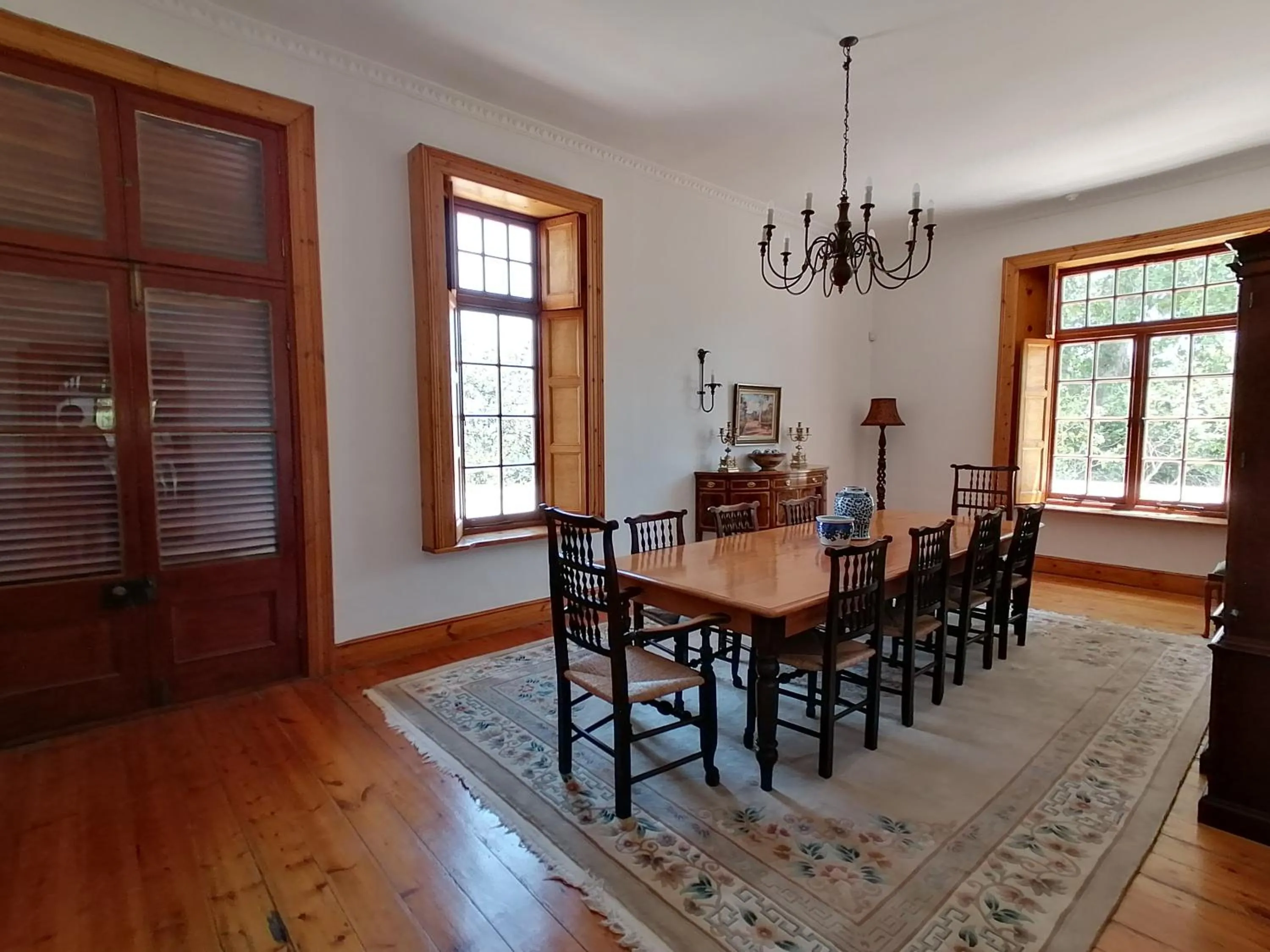 Dining area in Avontuur Manor House and Wine Estate