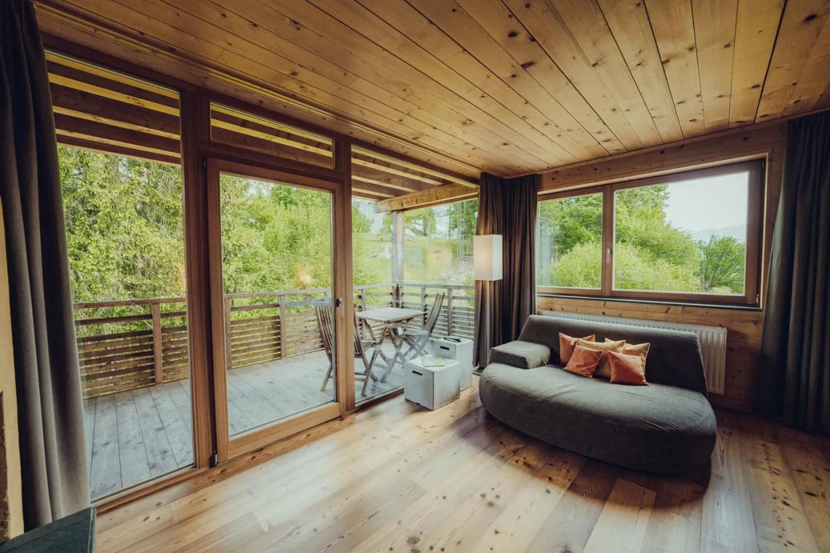 Balcony/Terrace in Holzhotel Forsthofalm