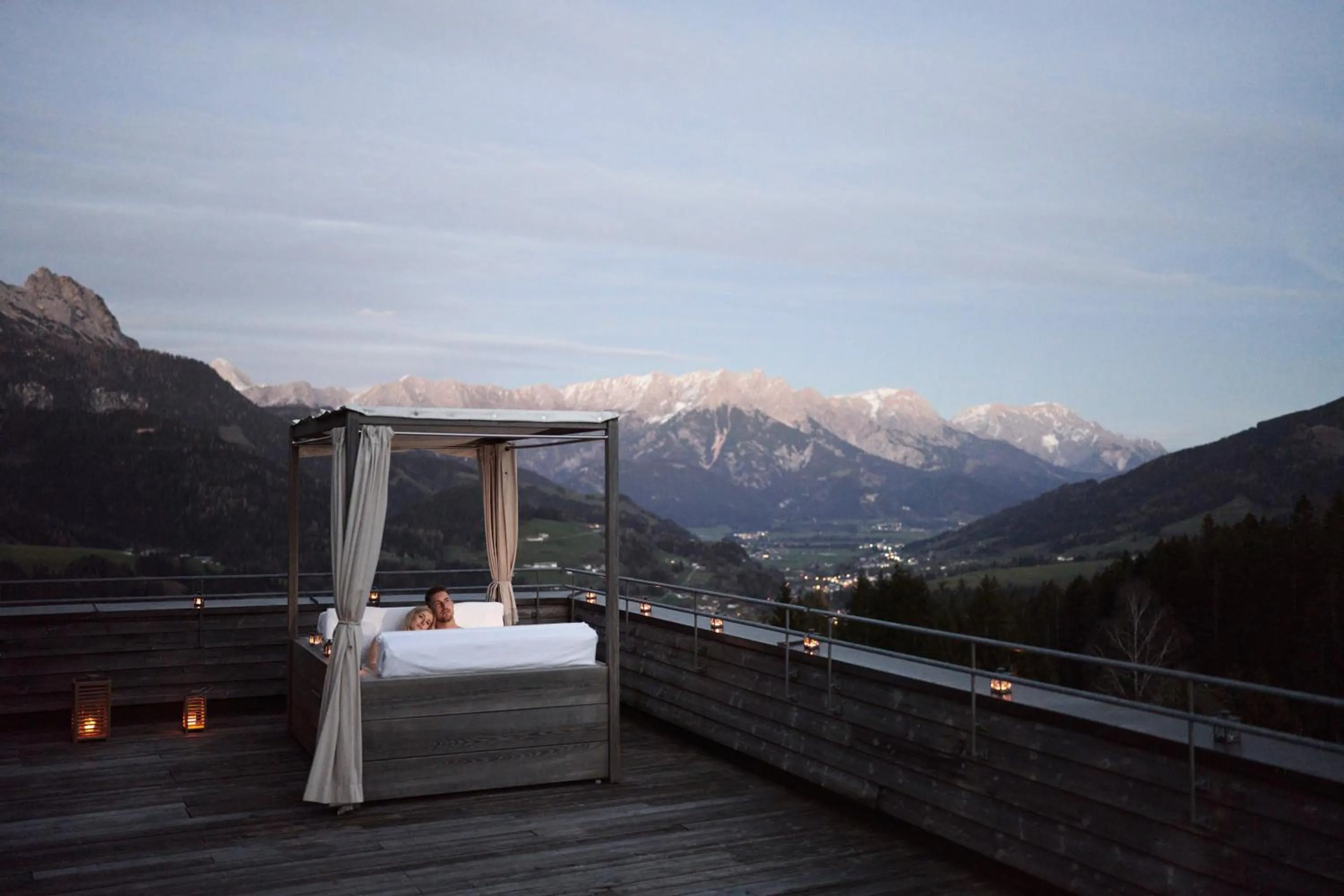 Spa and wellness centre/facilities in Holzhotel Forsthofalm