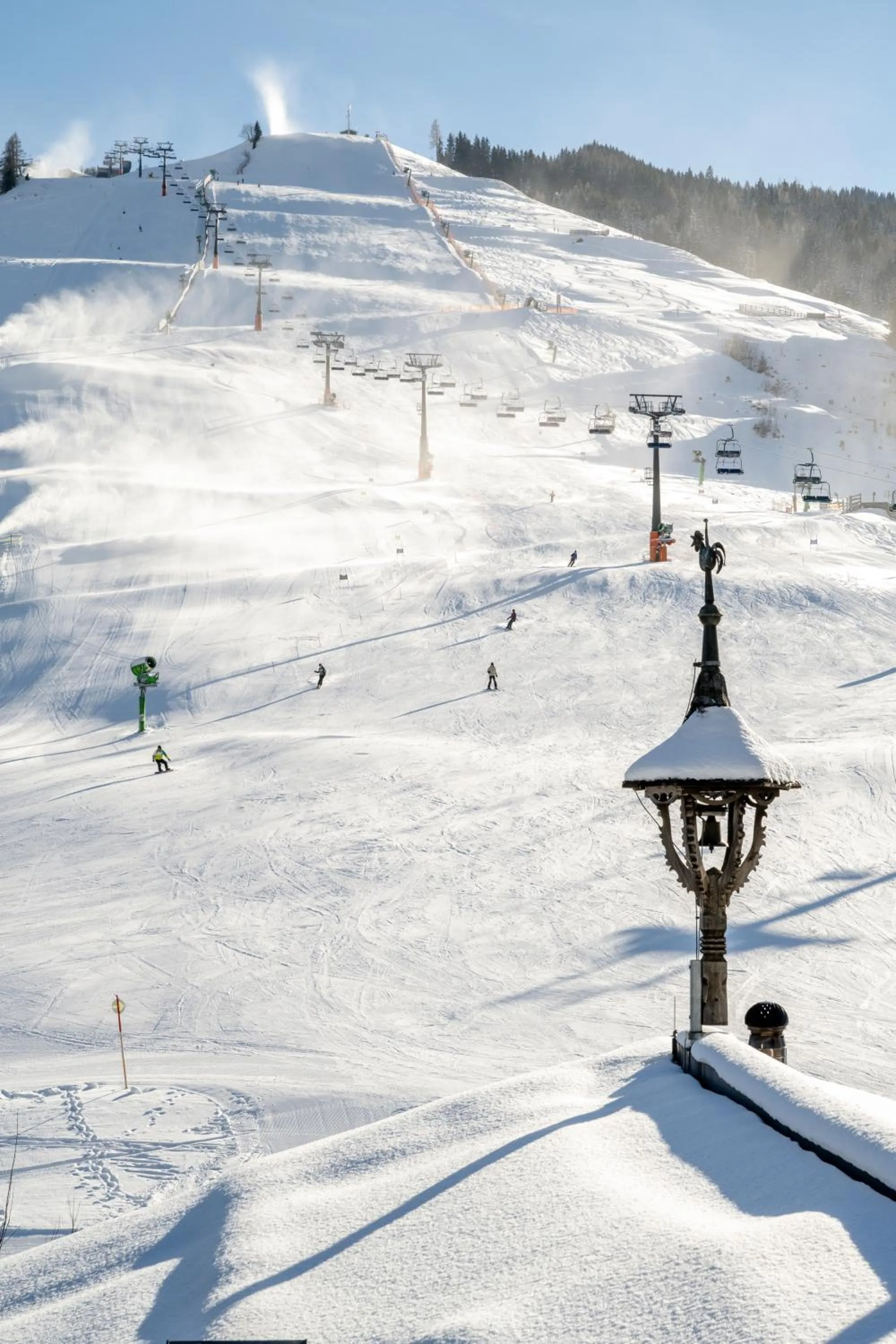 Winter in Holzhotel Forsthofalm