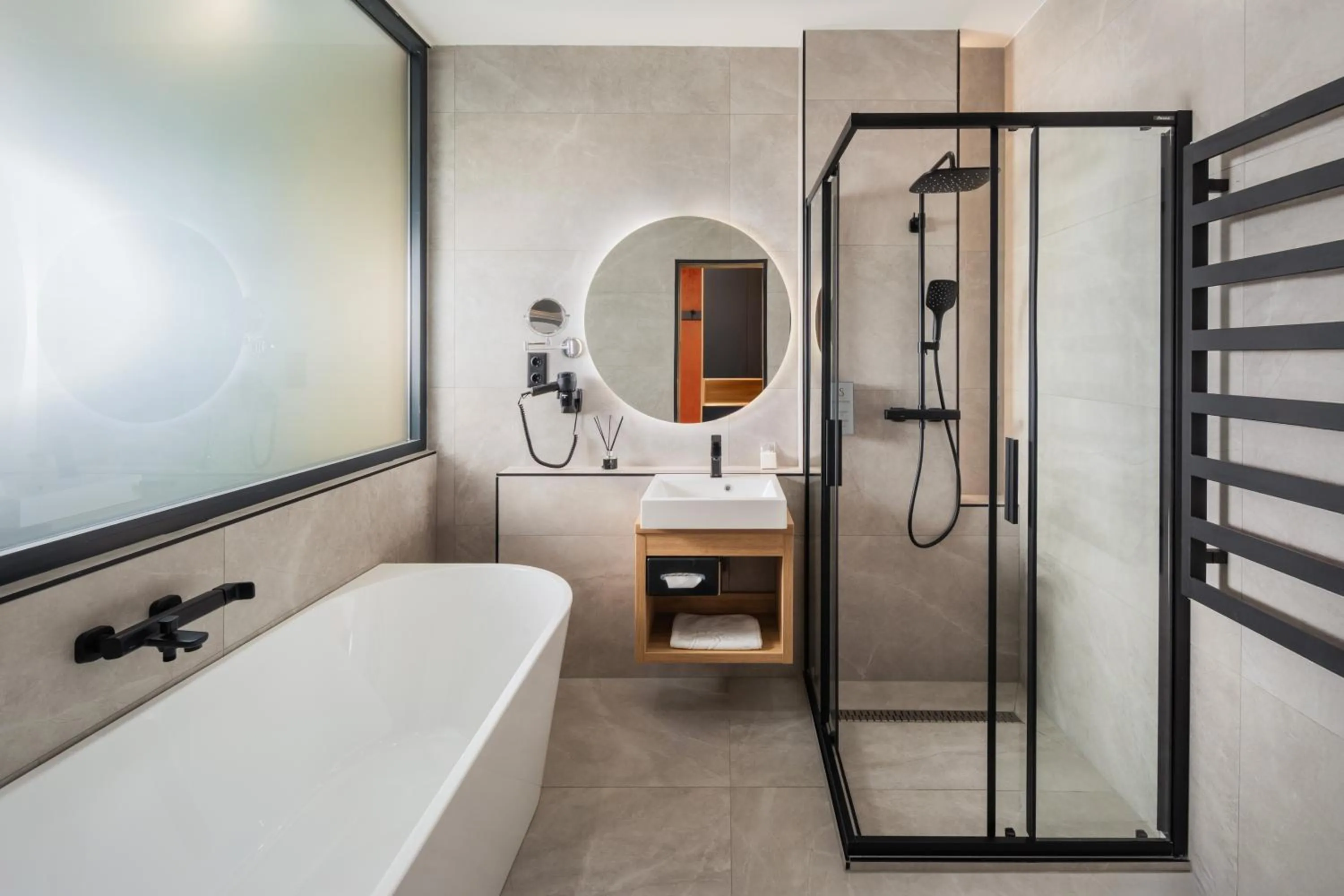 Shower in Sziget Hotel