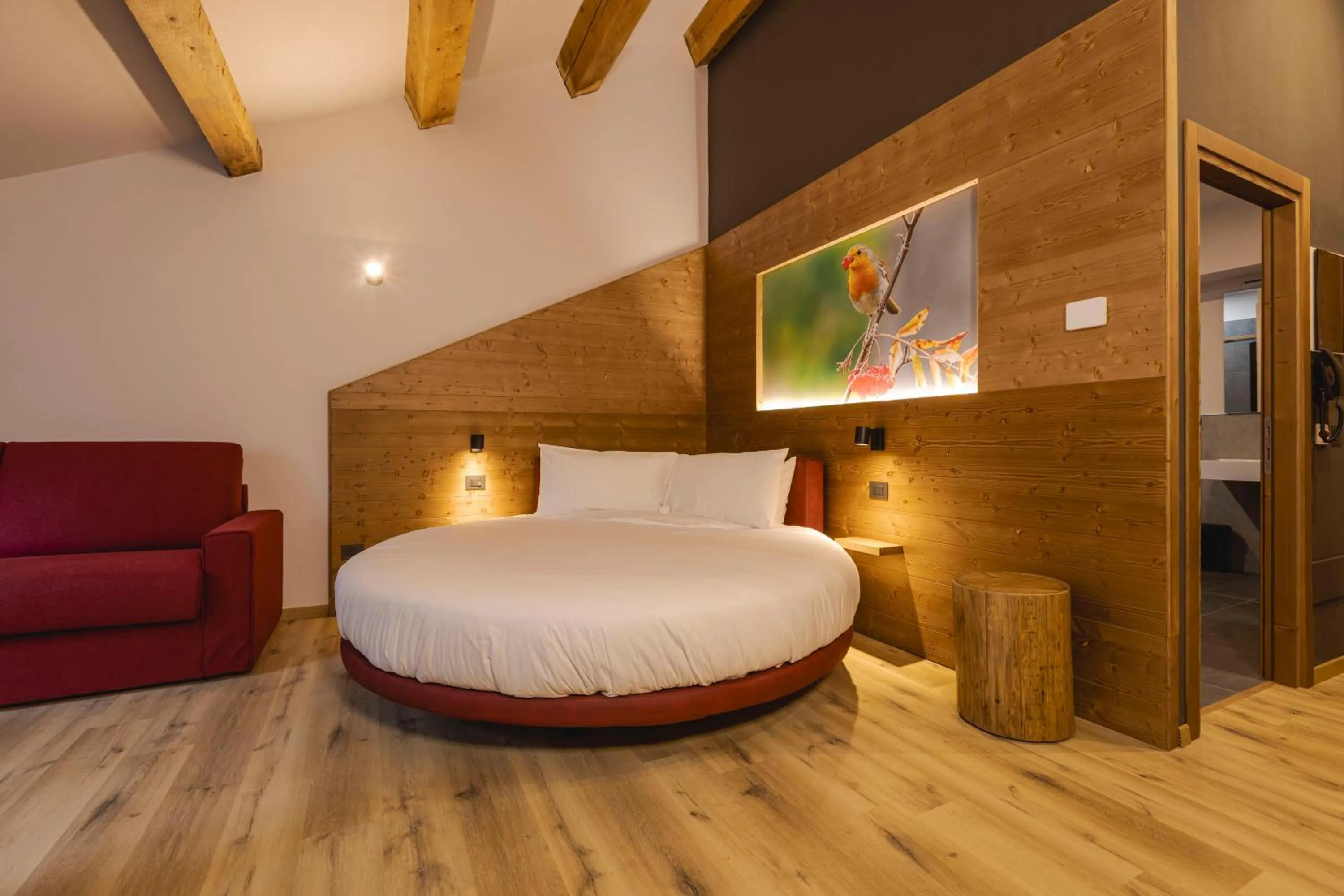 Bed in Granduca Mountain Wellness Apartments Campigna