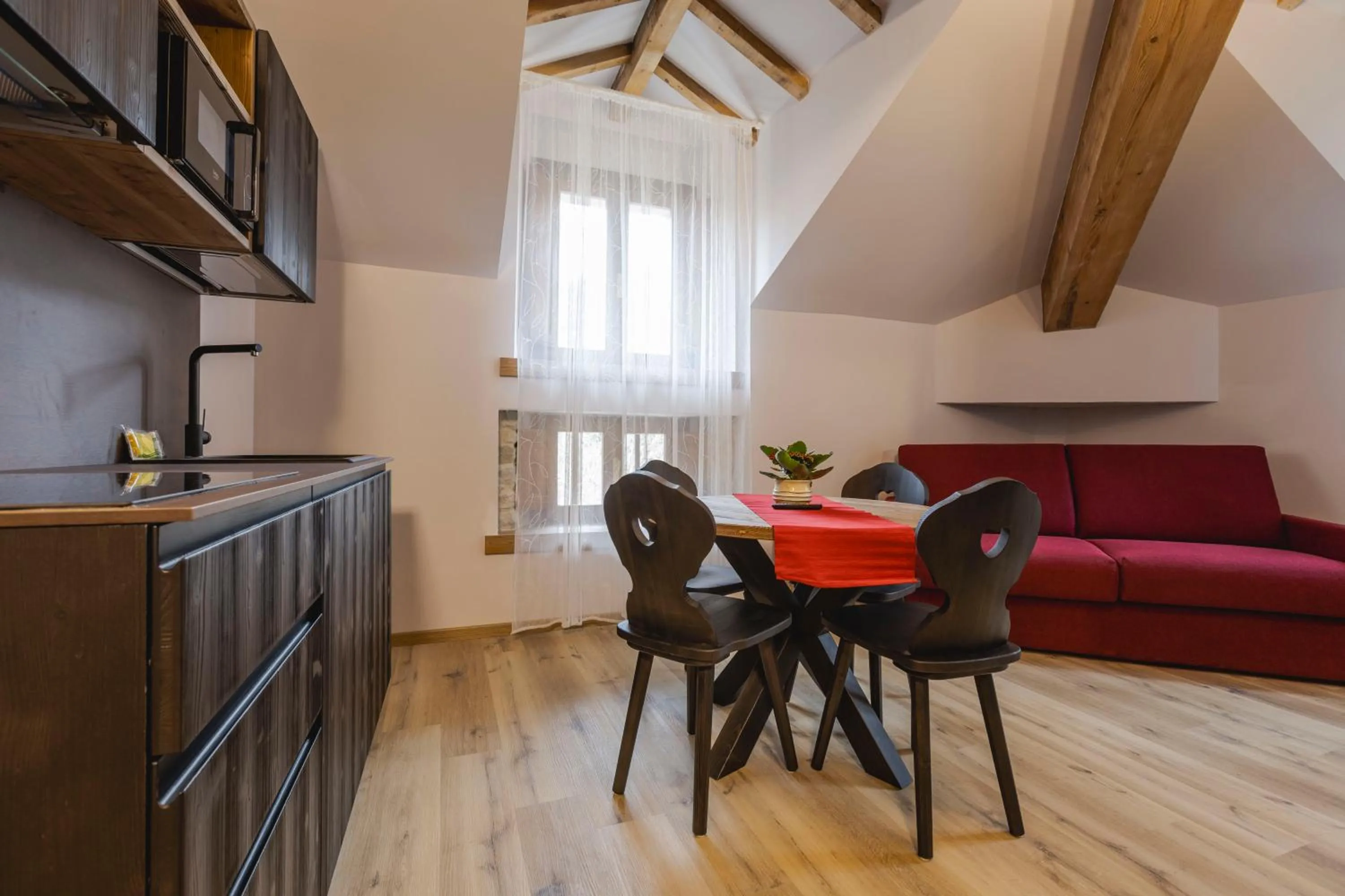 Kitchen or kitchenette in Granduca Mountain Wellness Apartments Campigna