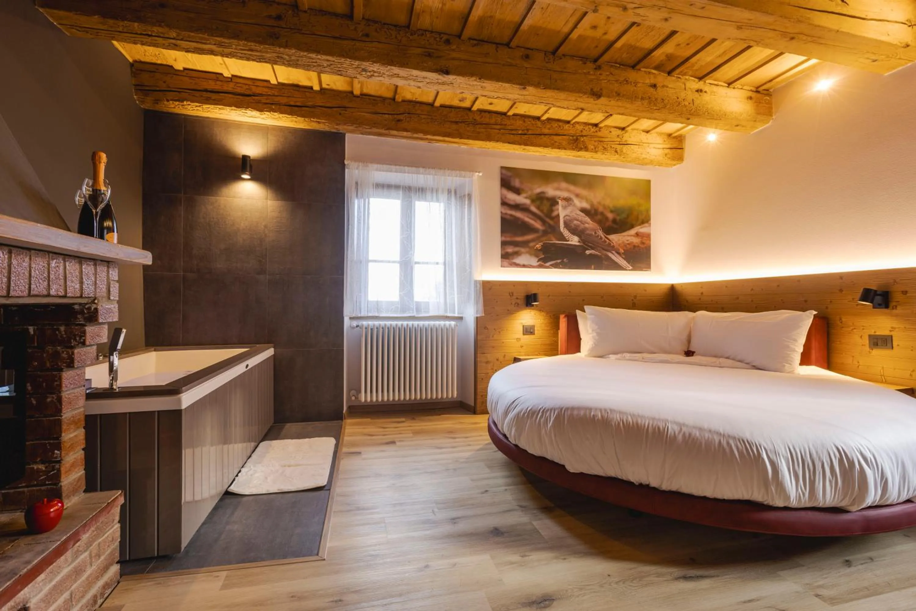 Bed in Granduca Mountain Wellness Apartments Campigna