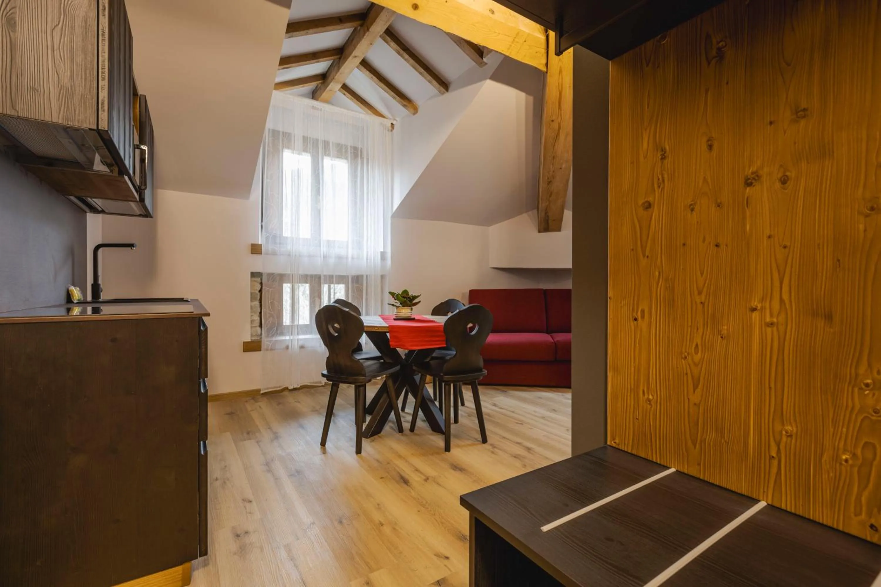 Kitchen or kitchenette in Granduca Mountain Wellness Apartments Campigna