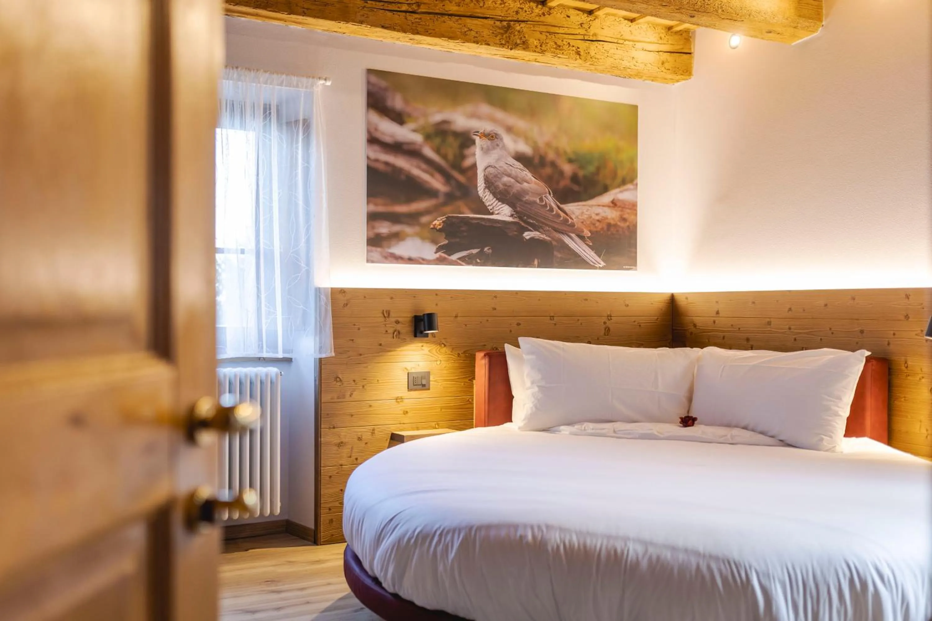Bed in Granduca Mountain Wellness Apartments Campigna