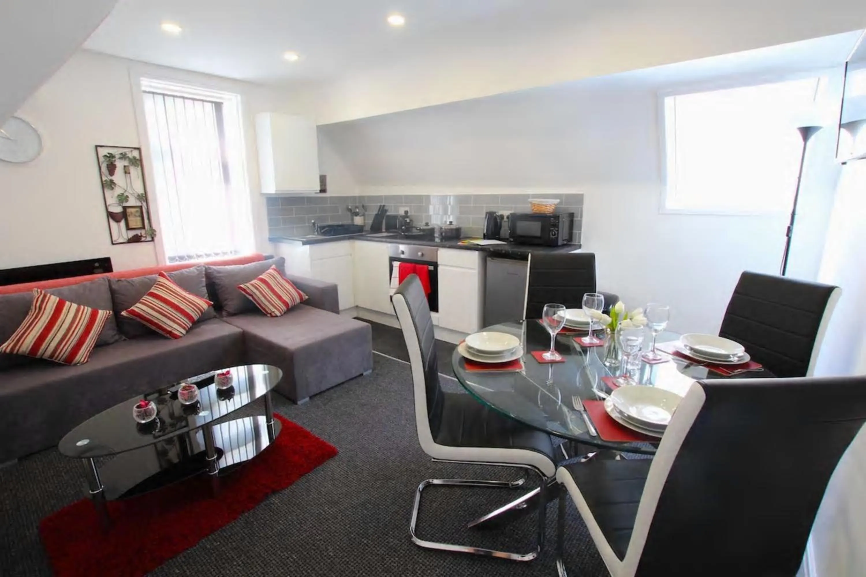 Living room in Coast Accommodation Station Road Apartments