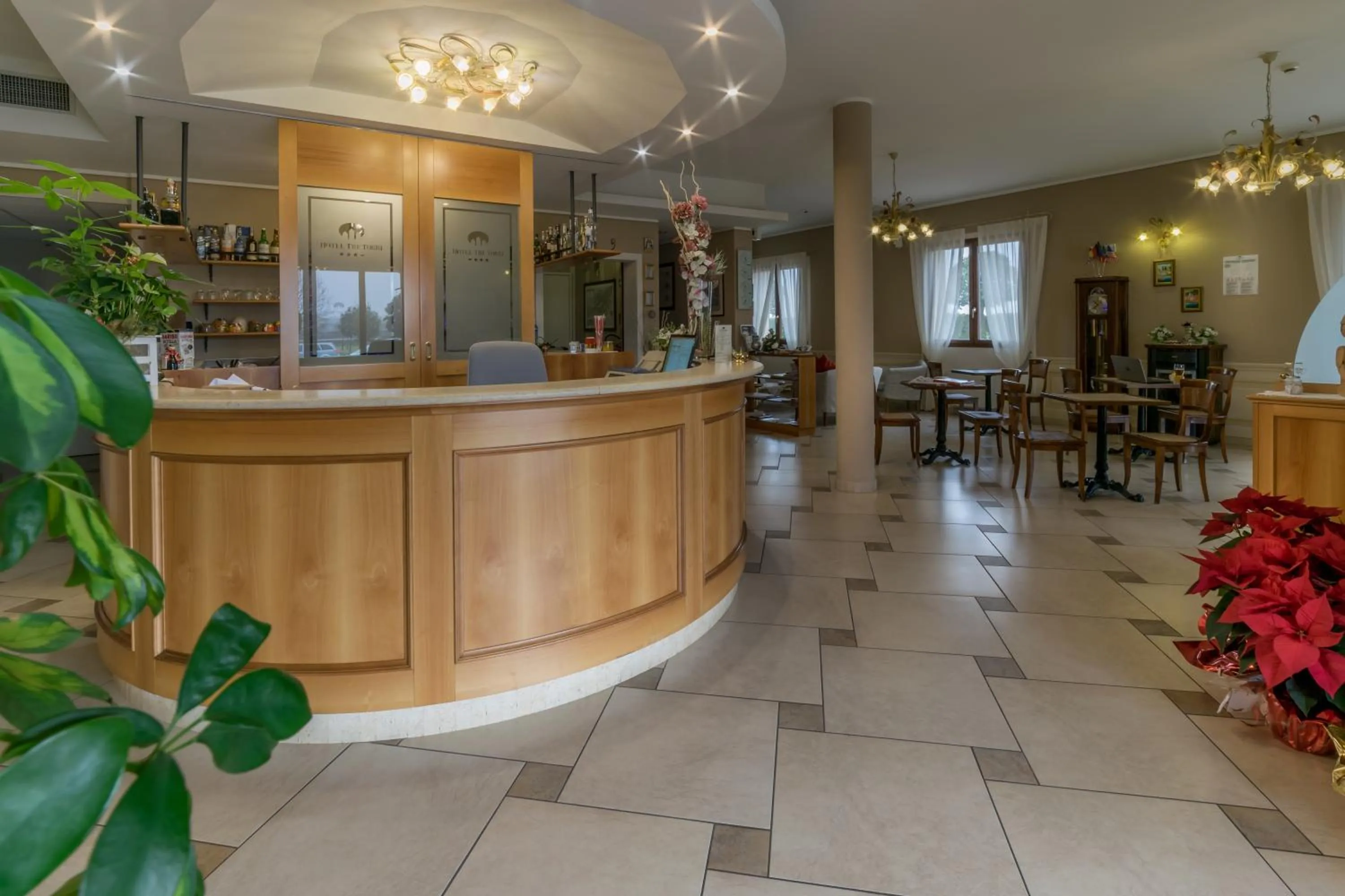 Lobby or reception in Hotel Tre Torri