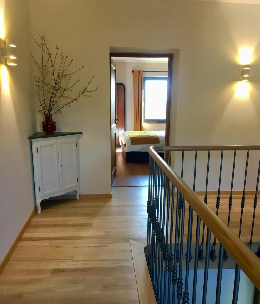 Lobby or reception, Bed in Aux Coteaux d'Aussac