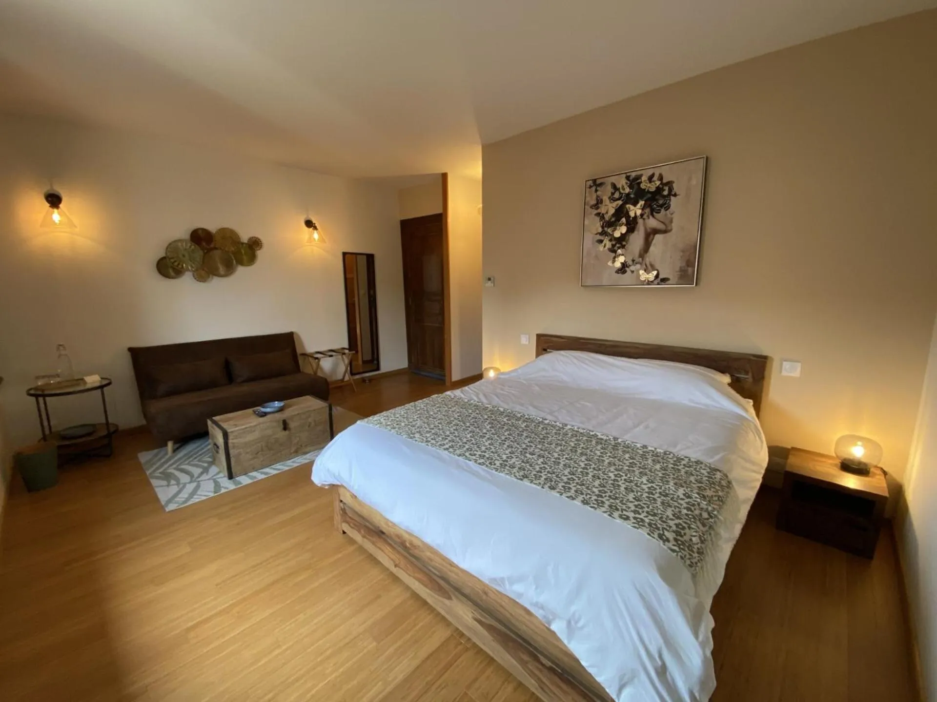 Bedroom, Bed in Aux Coteaux d'Aussac