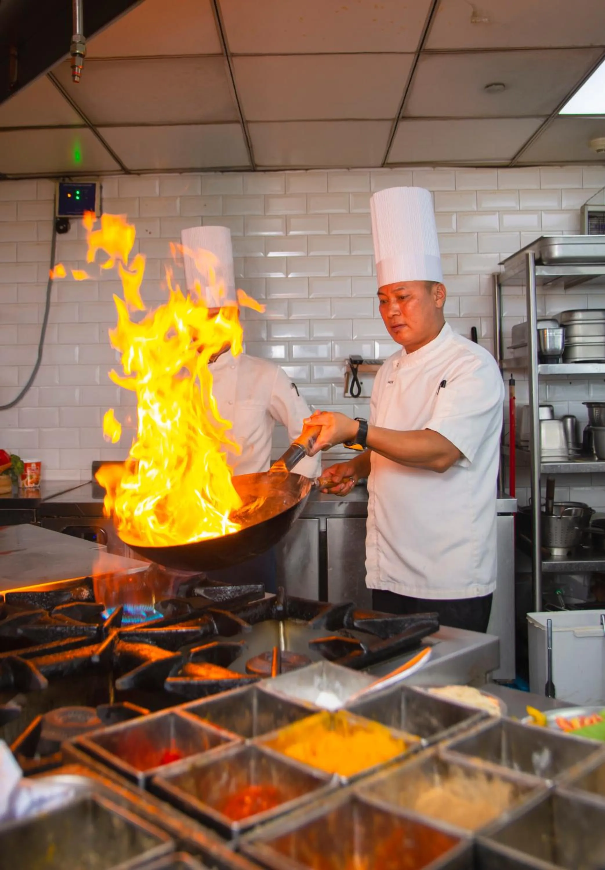 Kitchen or kitchenette in Ramada Encore by Wyndham Kathmandu Thamel