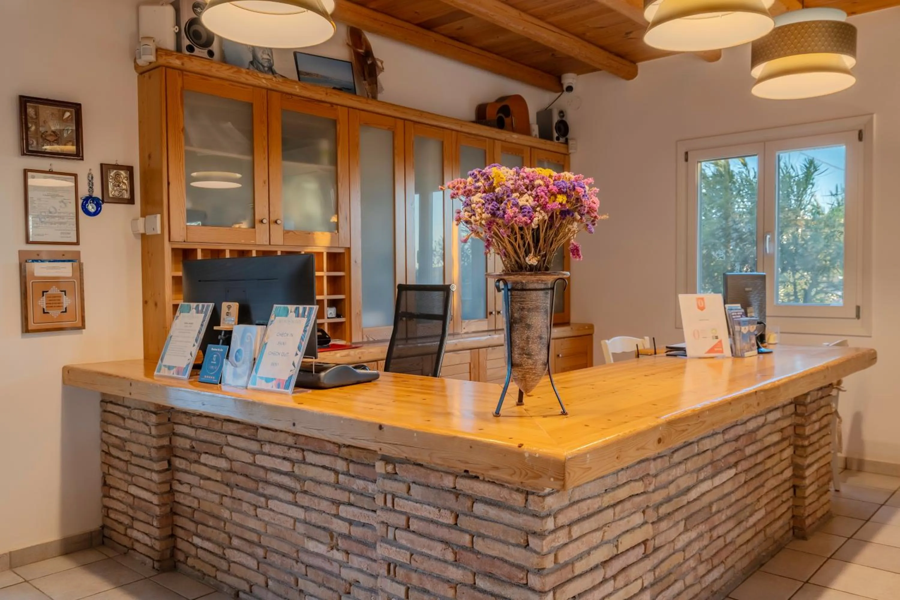 Lobby or reception in Aeolos Hotel