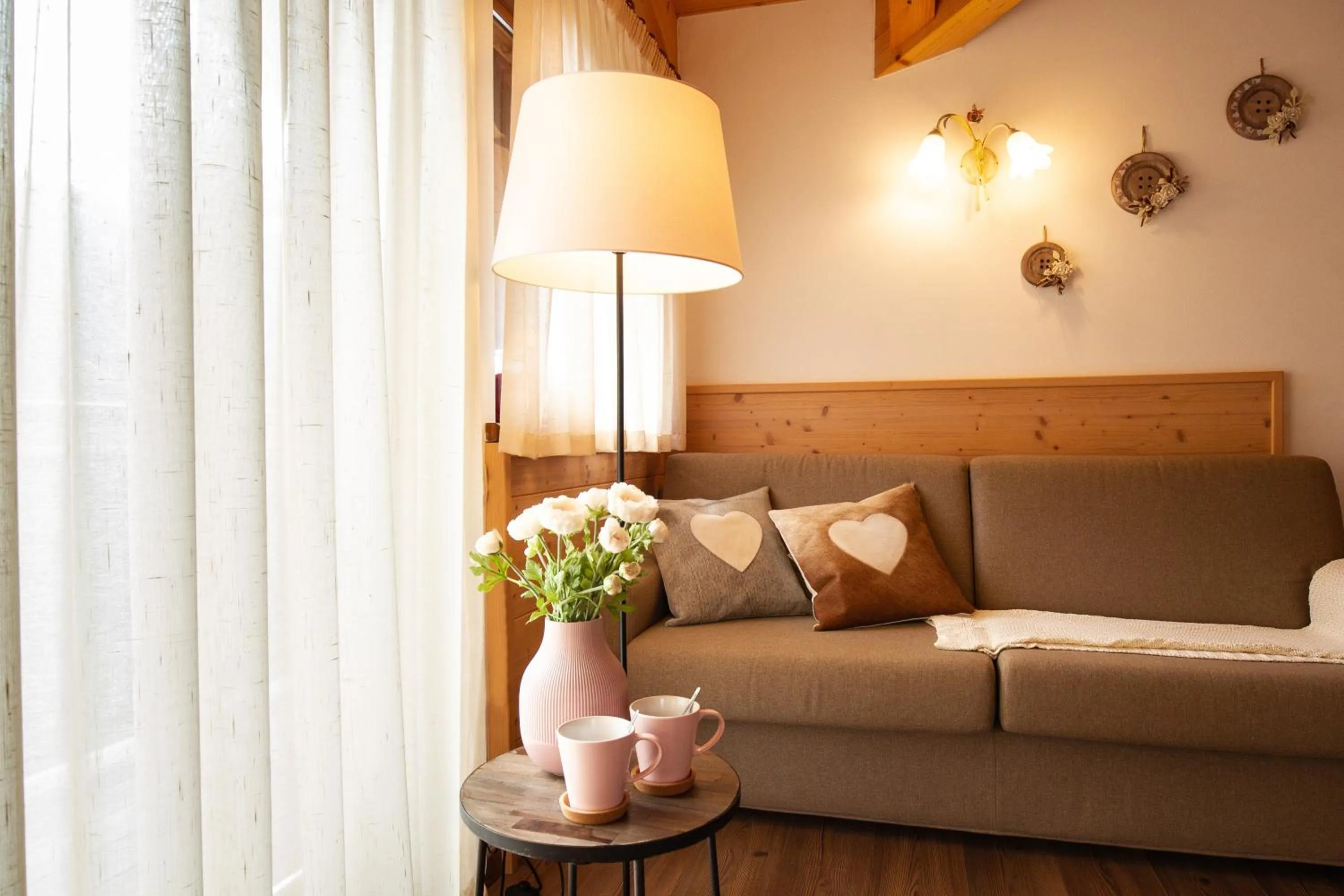 Seating area in Hotel Chalet Giasenei