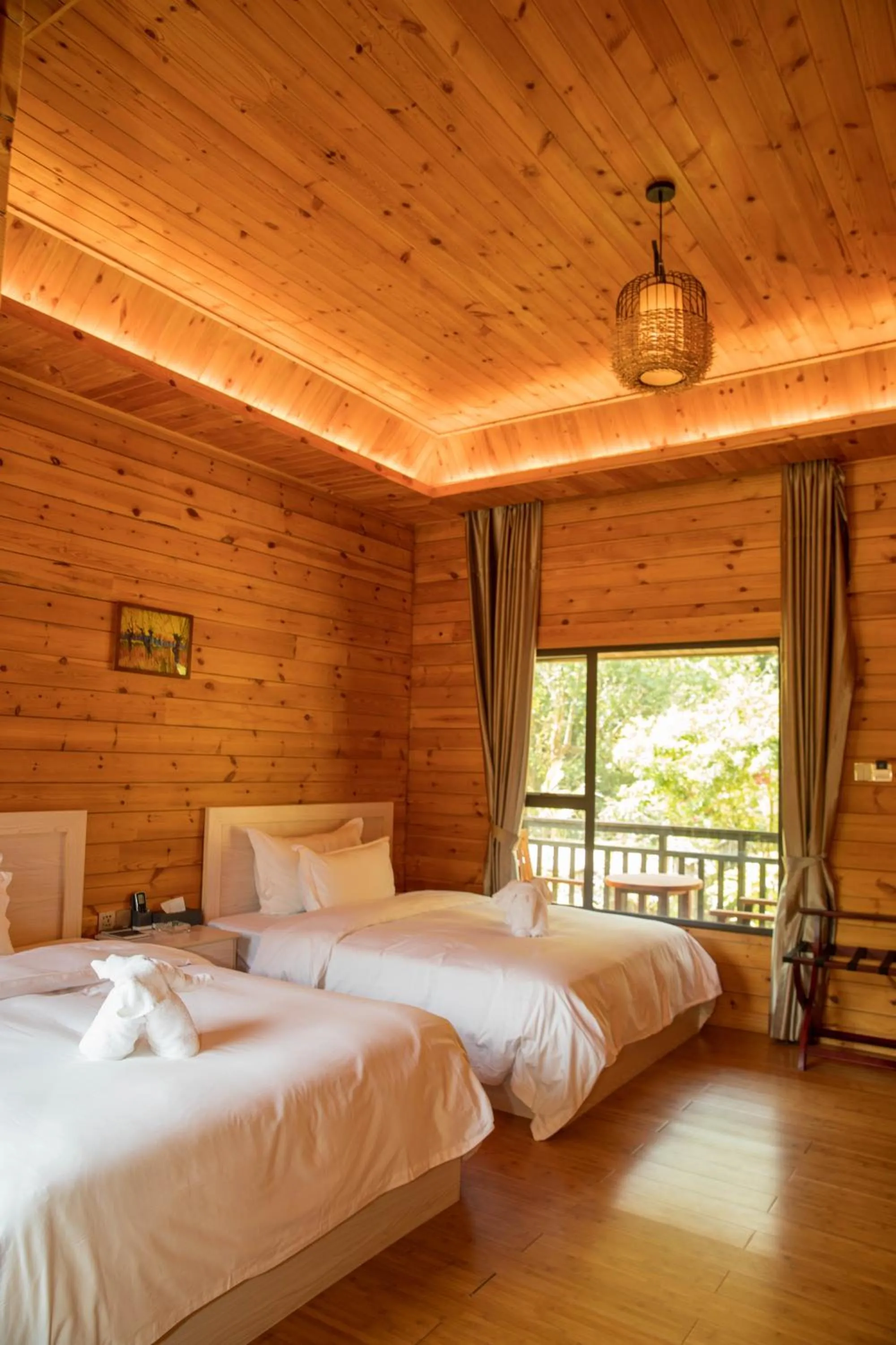 Bed in Dansavanh Namngum Resort