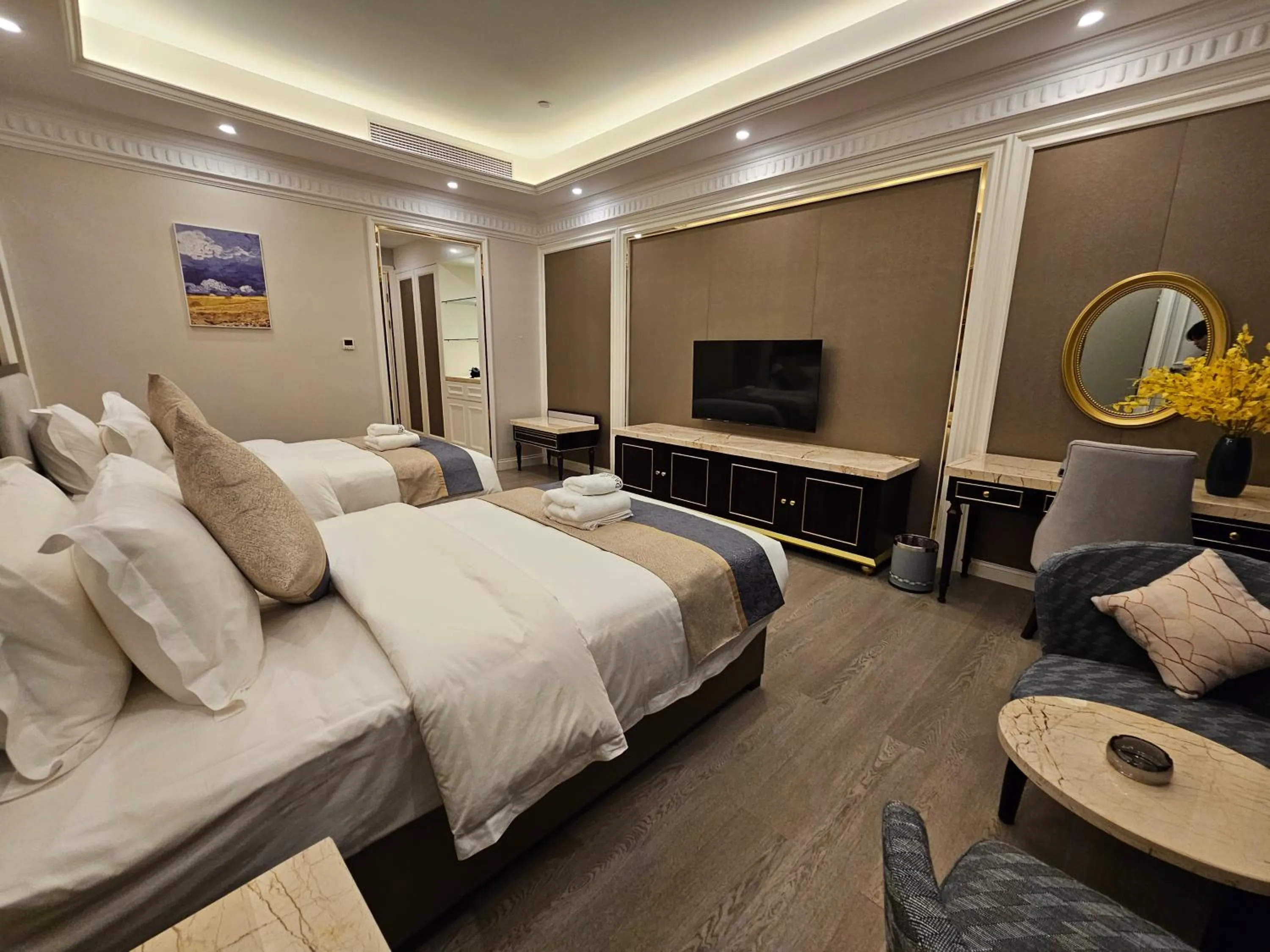 Bed in Dansavanh Namngum Resort