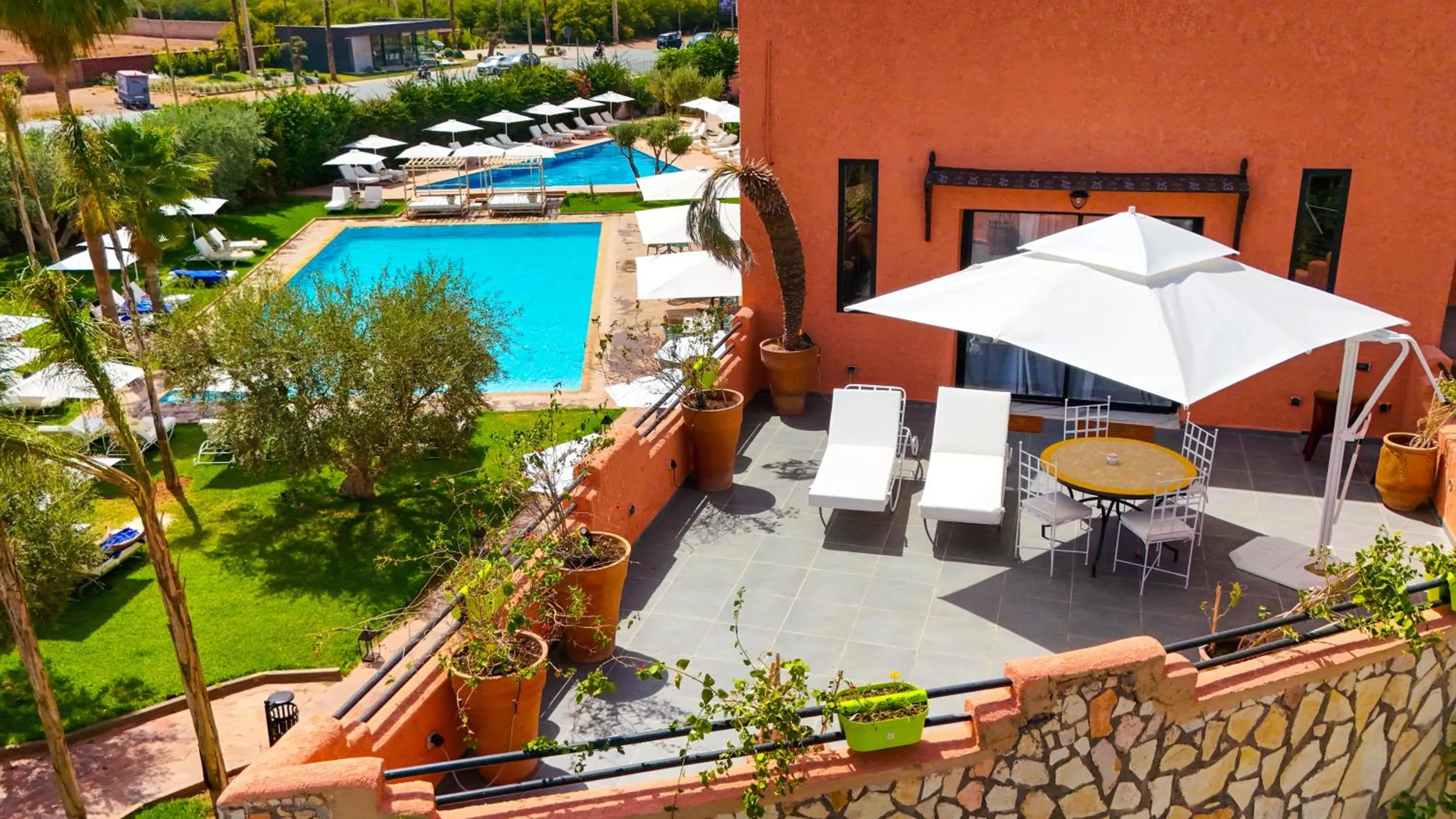 Patio in Ourika Camp Suites Hotel & Resort