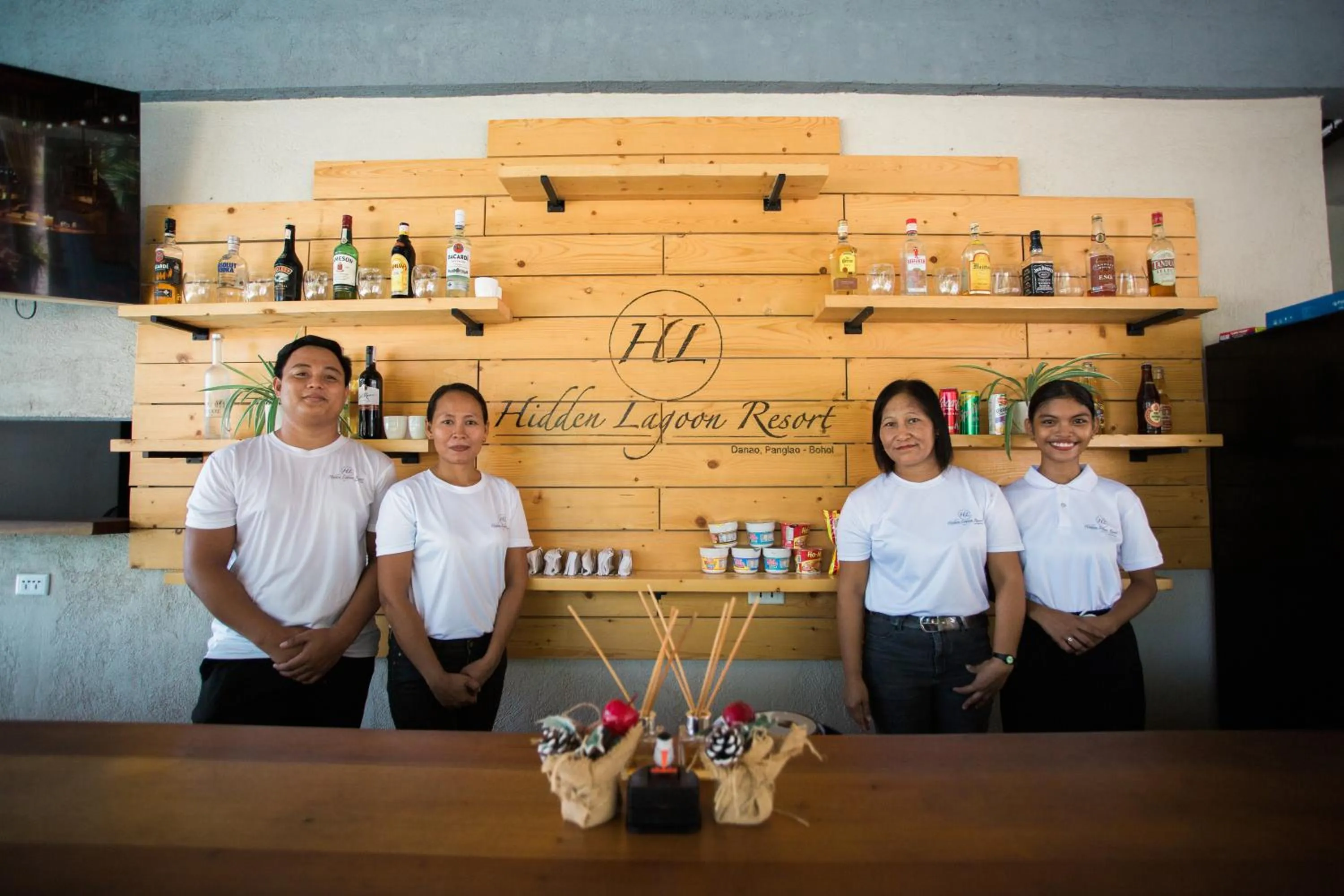 Staff in Hidden Lagoon Resort