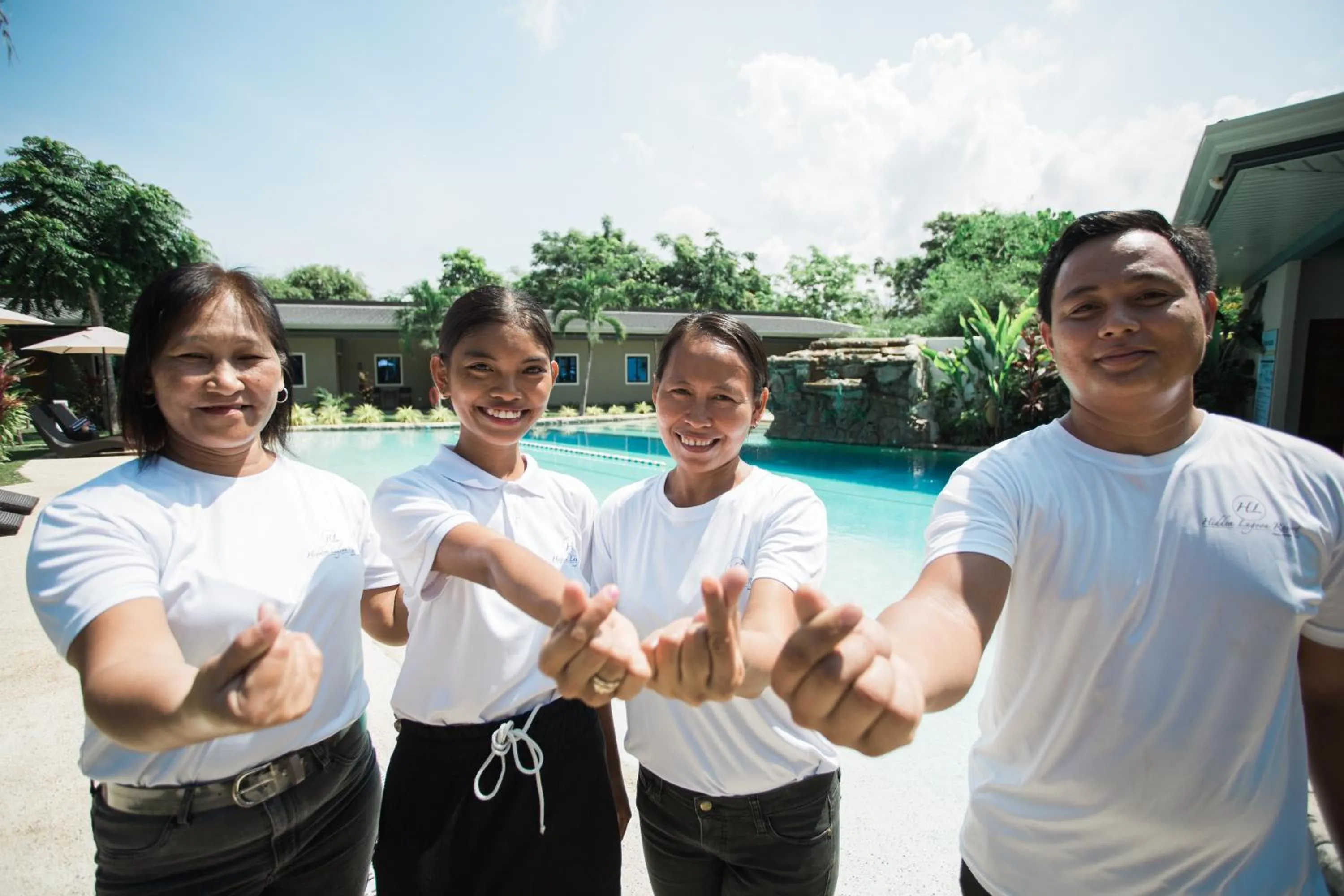 Staff in Hidden Lagoon Resort