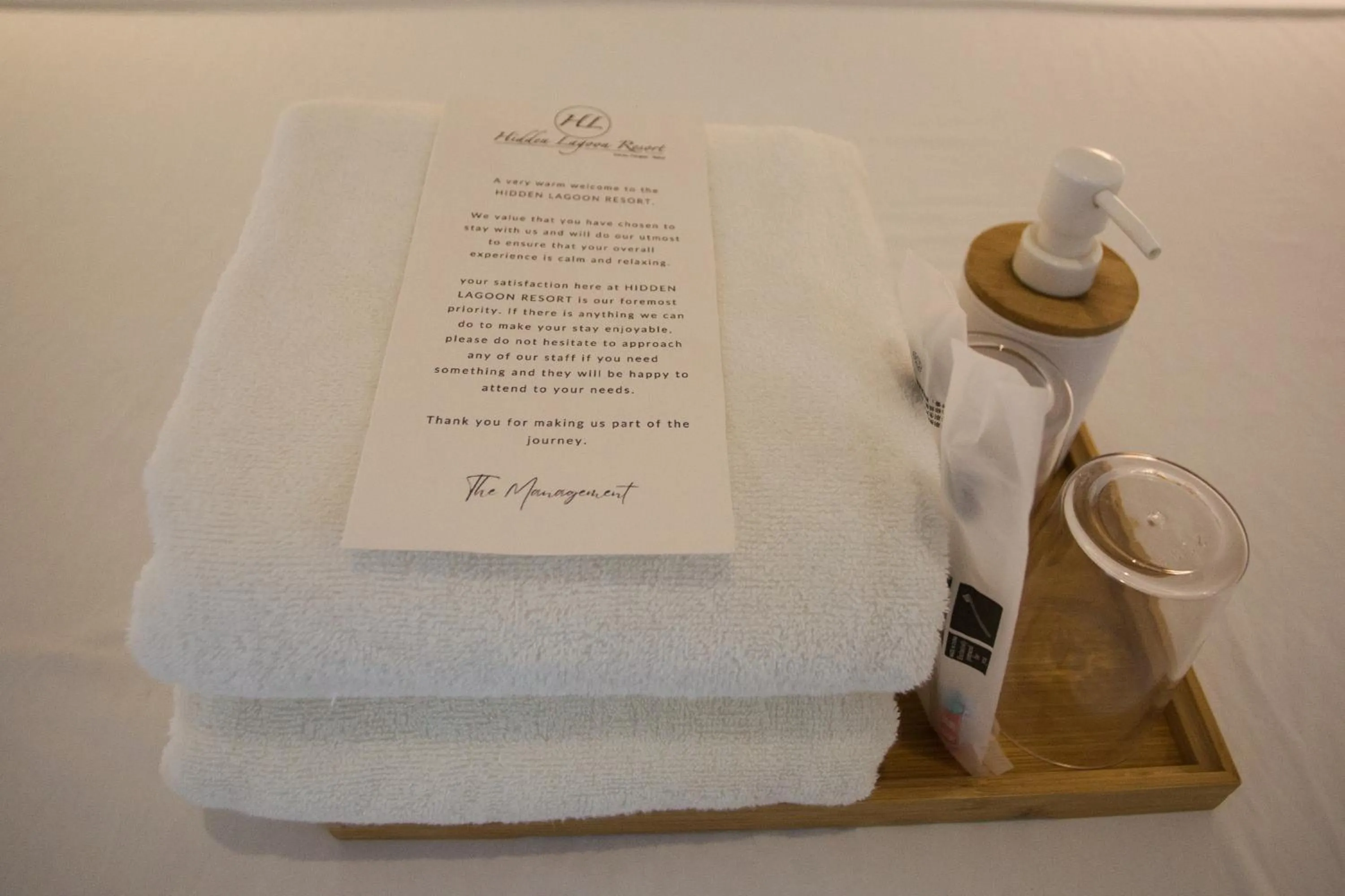 towels in Hidden Lagoon Resort