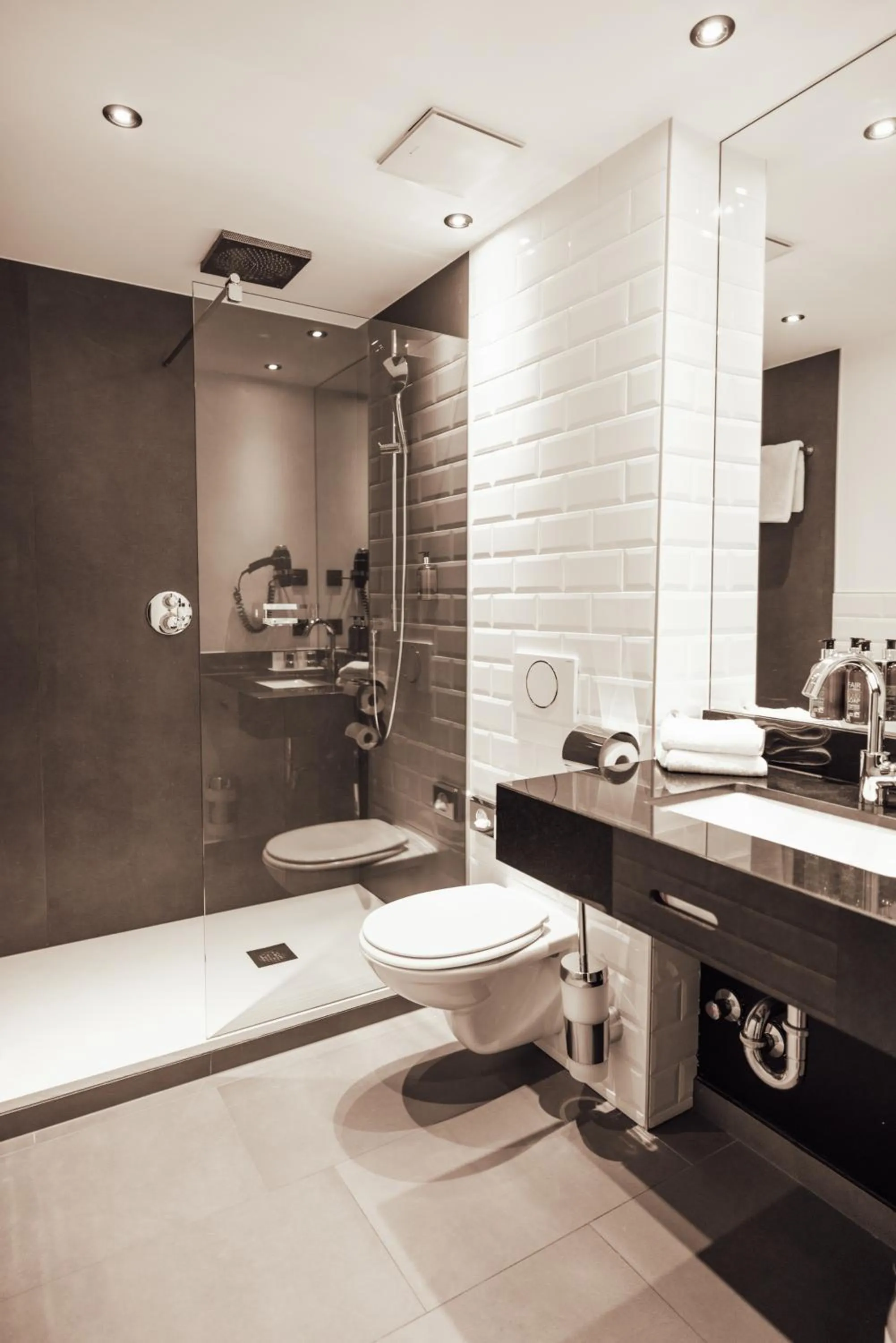 Toilet in Hotel Grauer Bär