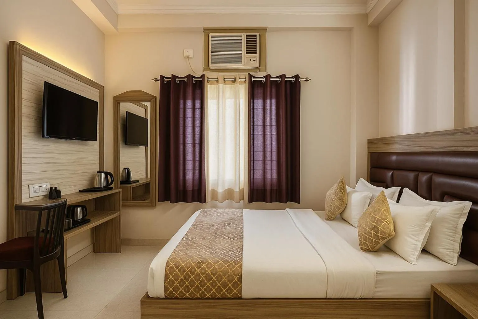 Bedroom, Bed in Hotel City Palace