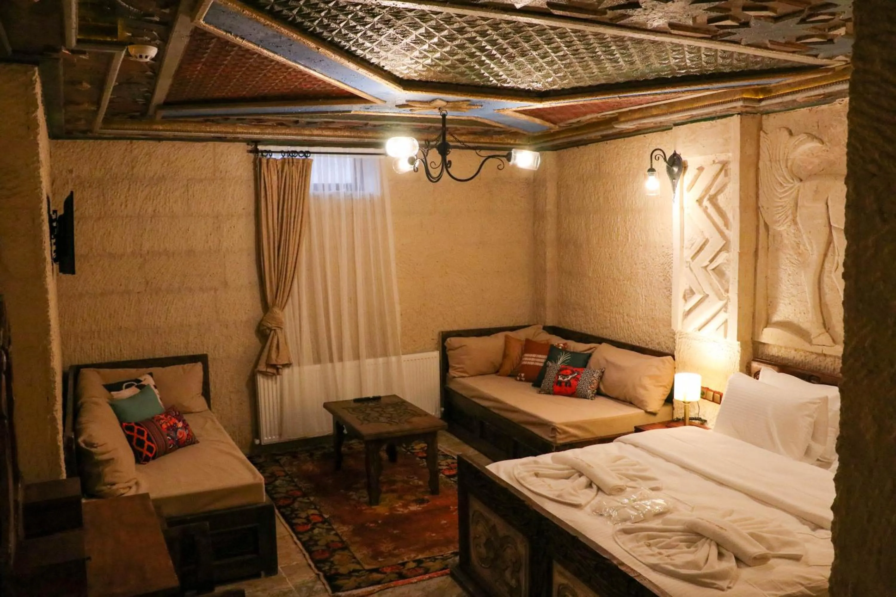 Bed in Olivia Cave Hotel